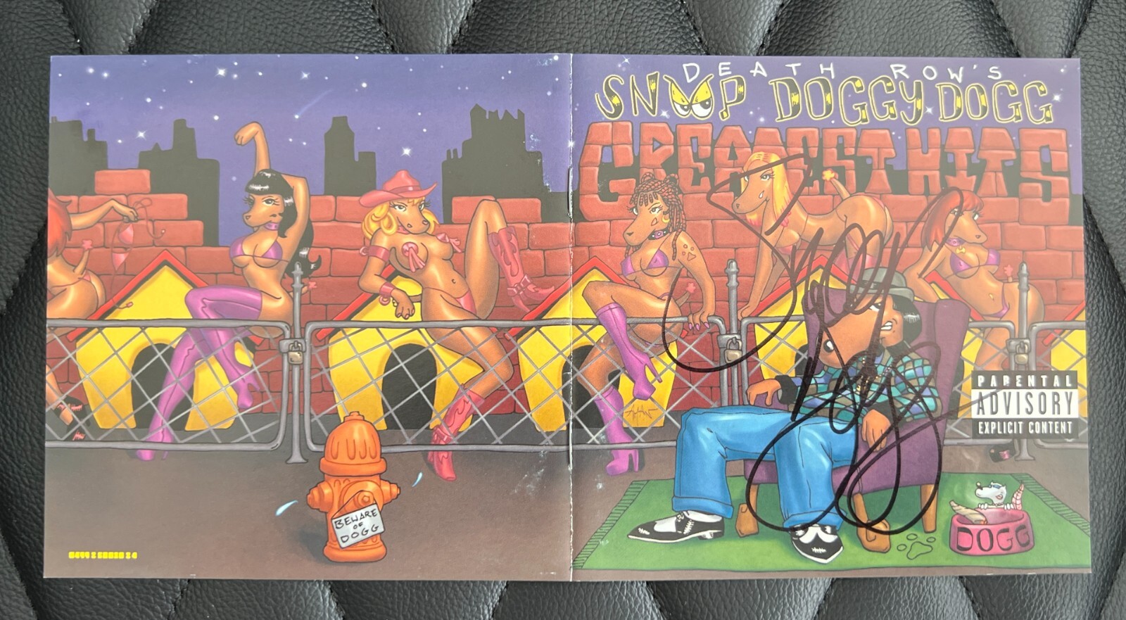 SNOOP DOGGY DOGG SIGNED GREATEST HITS CD & POSTER! kwd: doggystyle lp 2001 tour