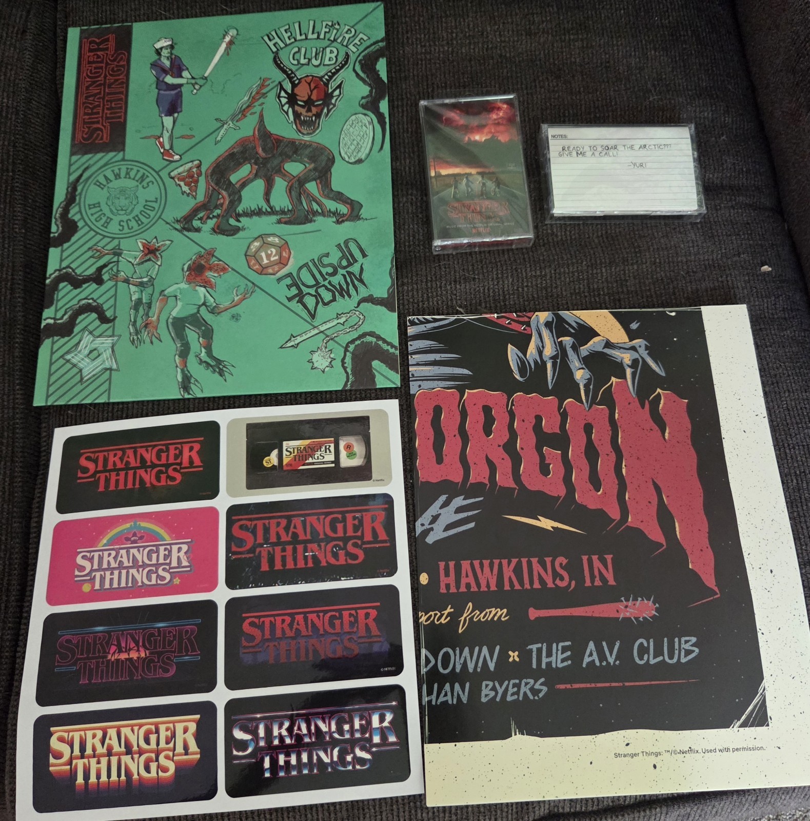 Stranger Things Promotional Items Cassette Poster Tapestry