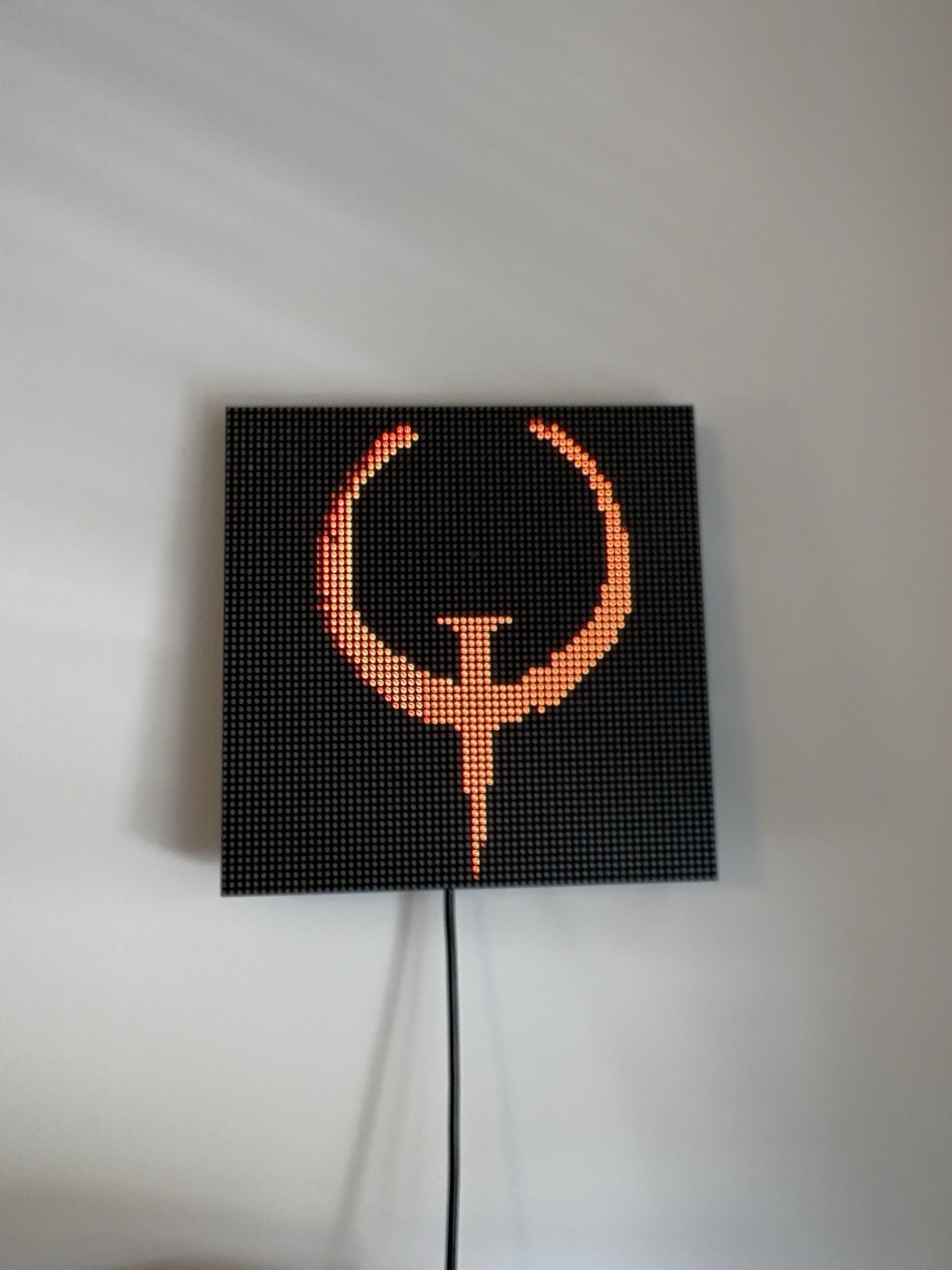 Quake Logo – Animated LED Pixel Art Display