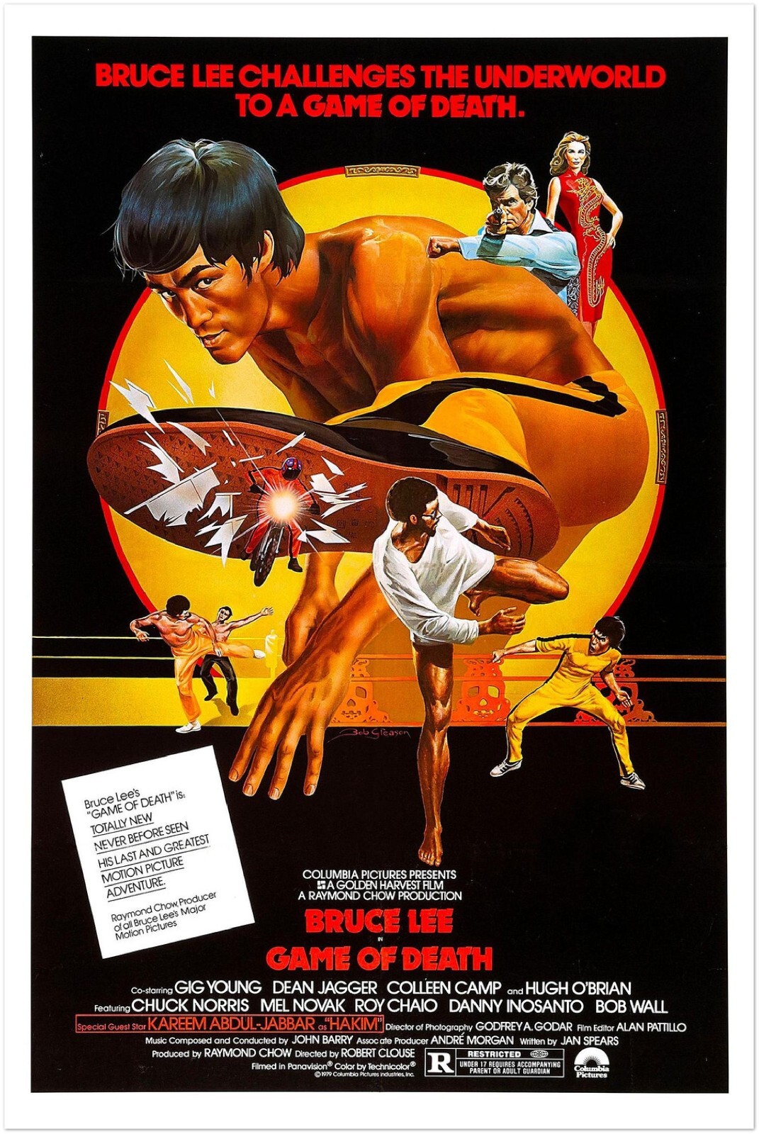 Game of Death – Bruce Lee Movie Poster – US Release Version