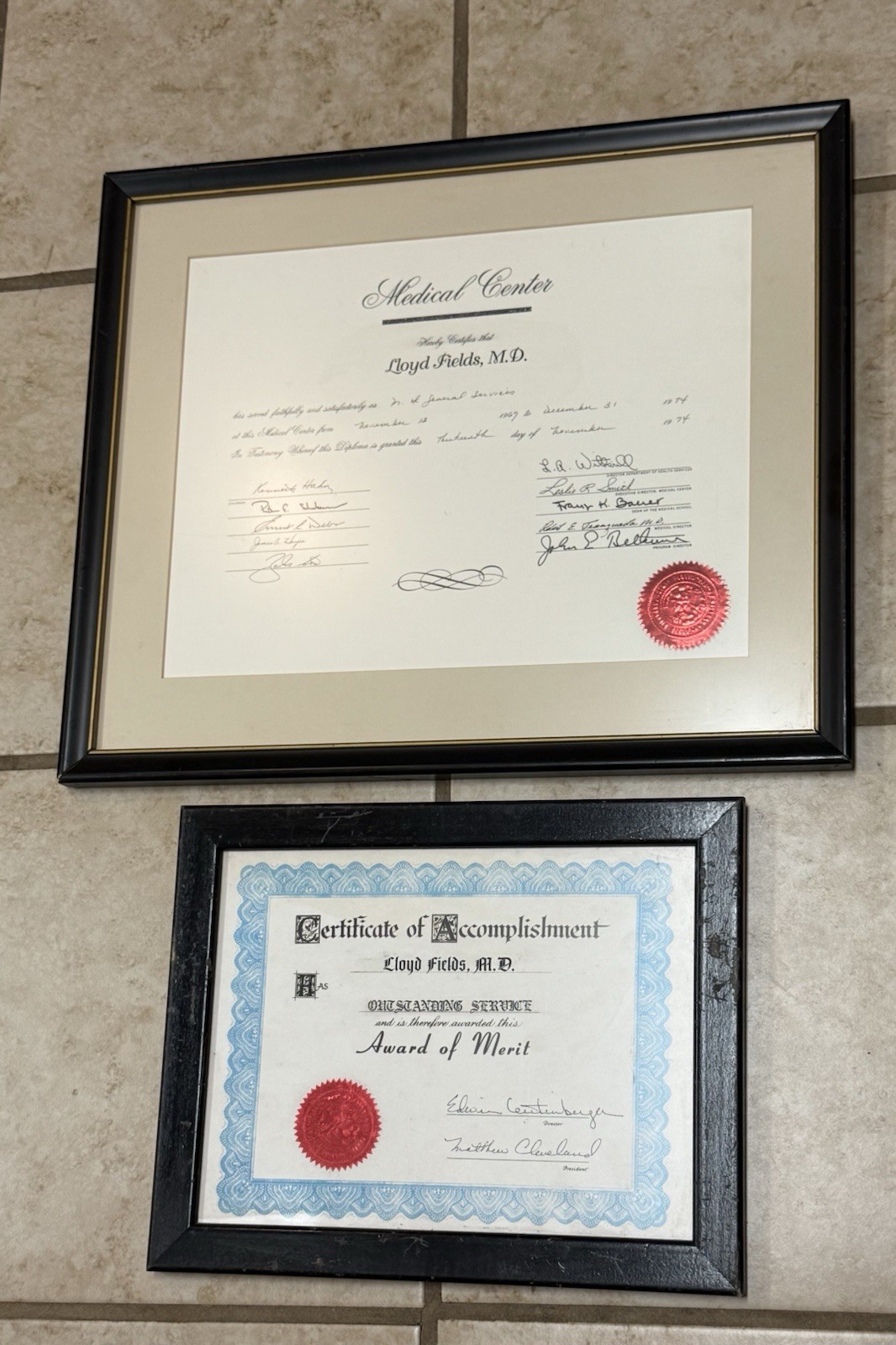 Home Improvement – Lloyd (Joel Higgins) Screen Used Prop Framed Certificate Set!