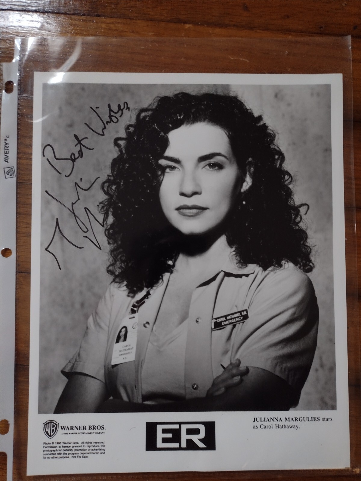 Julianna Margulies, ER, signed photo
