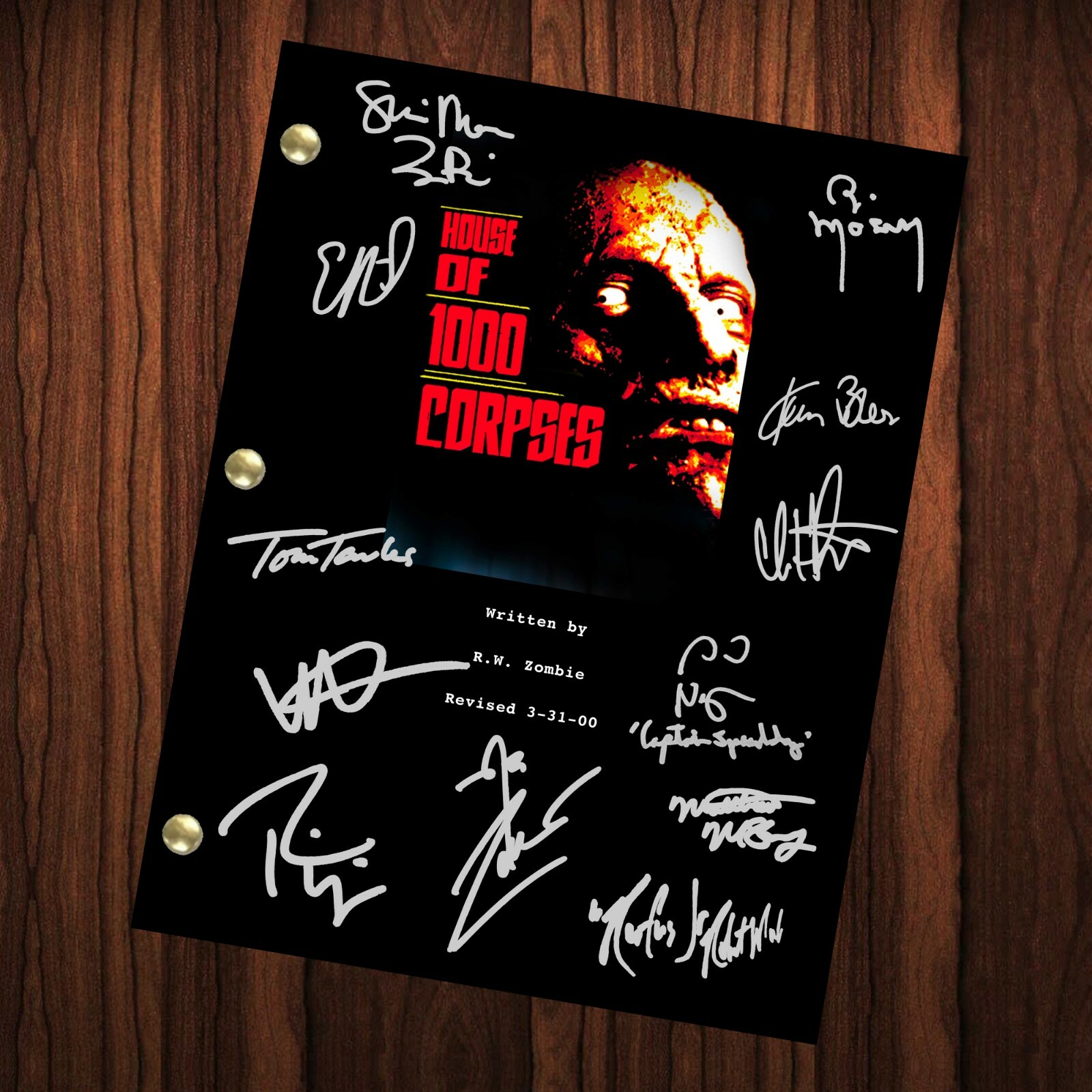 House of 1000 Corpses Movie Autographed Signed Movie Script Reprint Screenplay