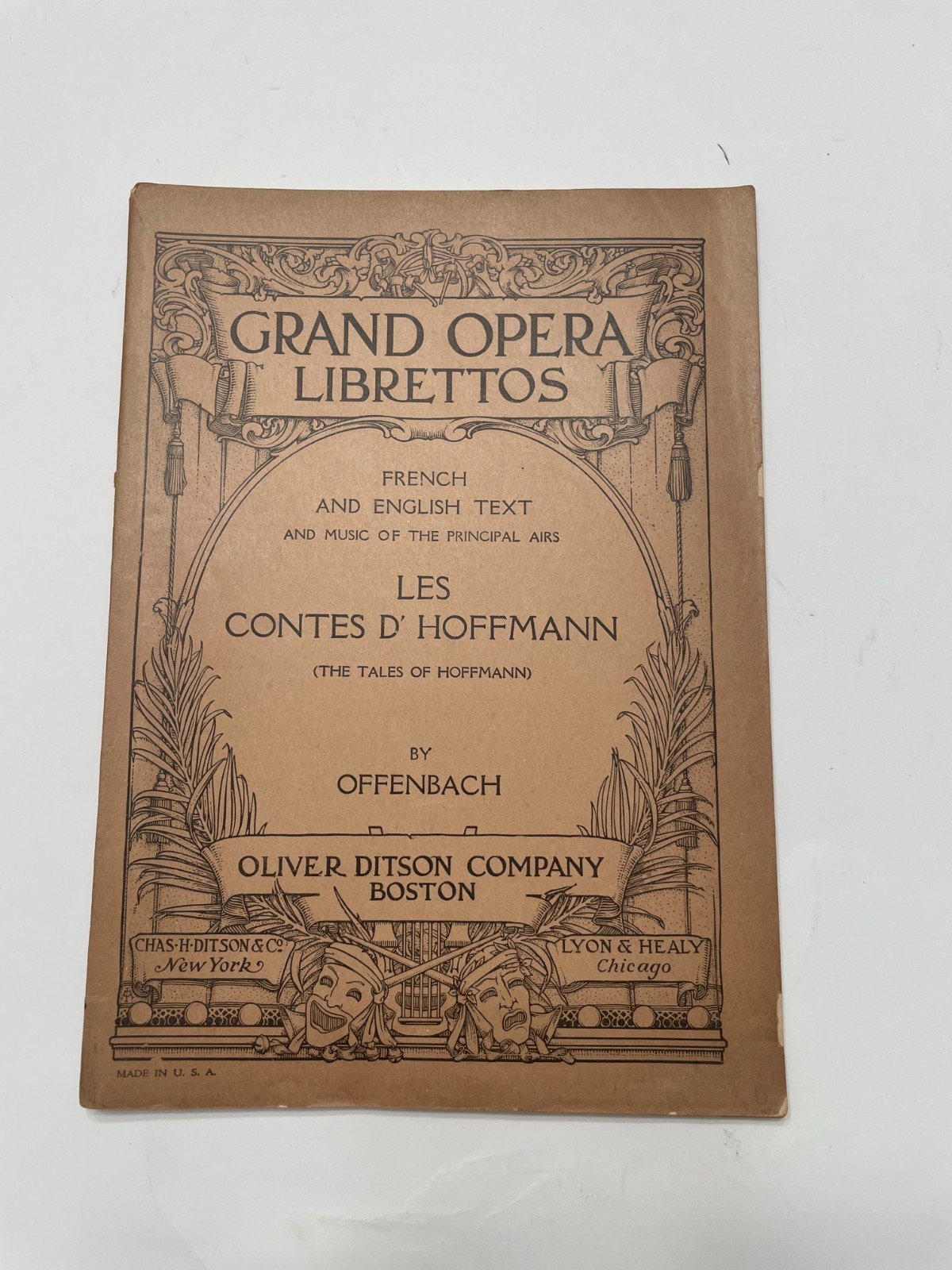 Grand Opera Librettos: Les Contes D’ Hoffmann by Offenbach (French & English)