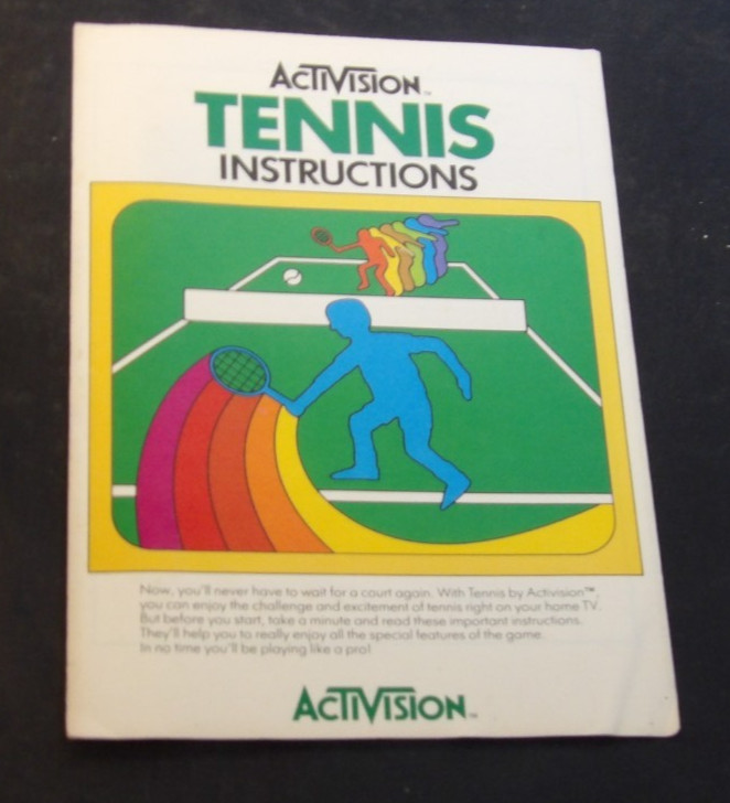 Activision Tennis Instruction Manual AG-007-03 1981