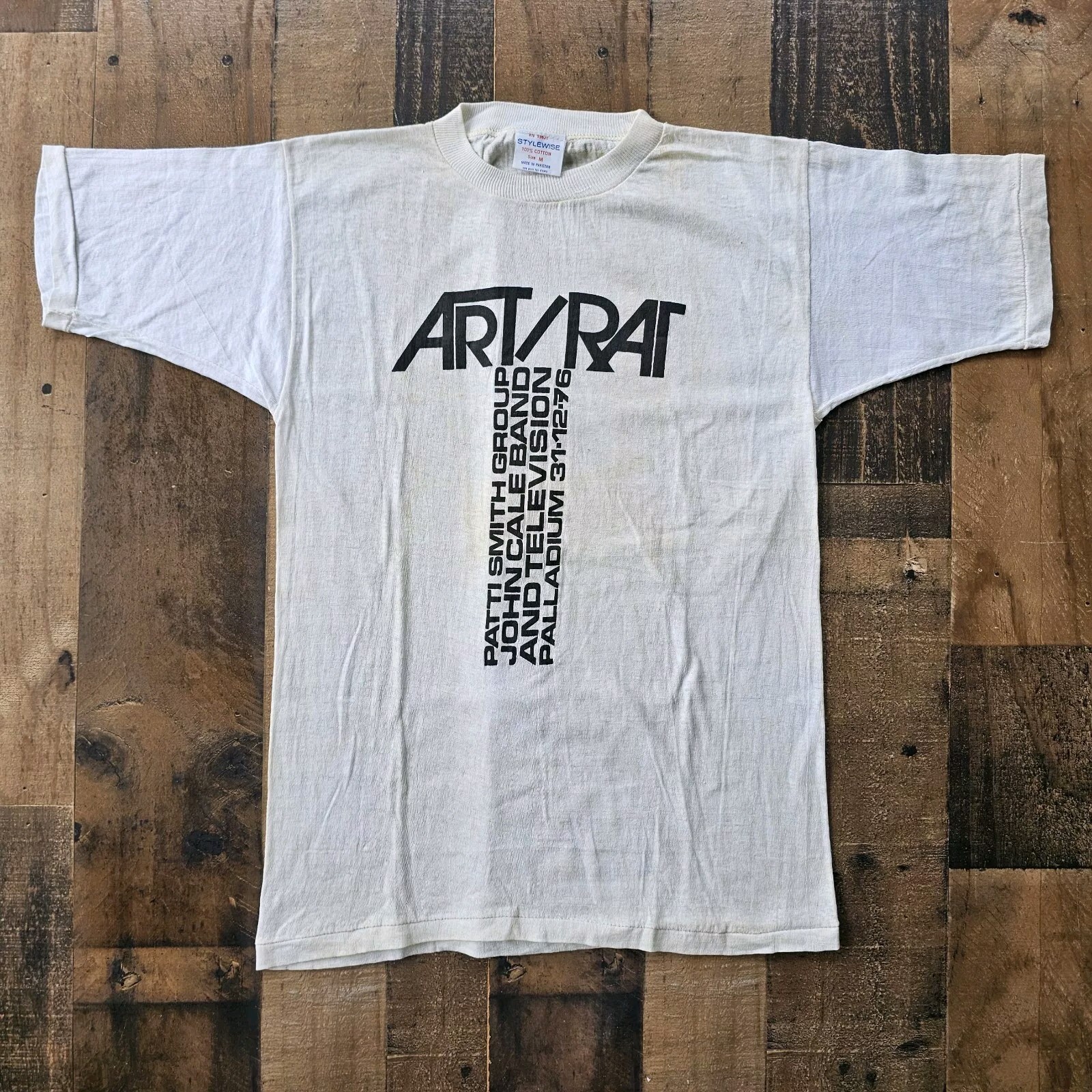 Art Rat Patti Smith John Cale Television Palladium 1976 T Shirt