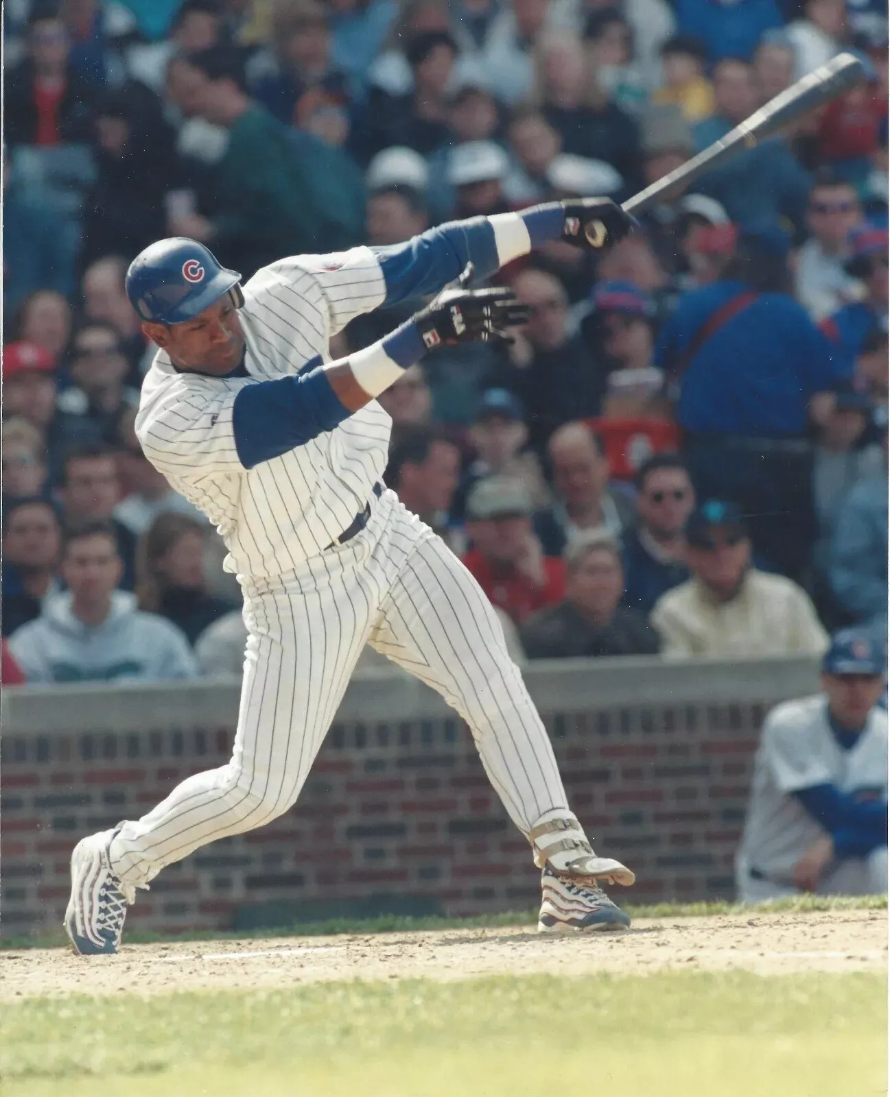 Sammy Sosa, Chicago Cubs Follow Thru 4×6 PHOTO PRINT