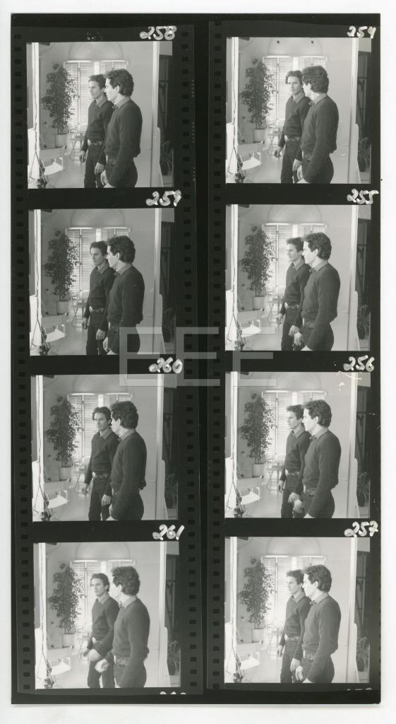 1983 Dack Rambo Harry Langdon Original Contact Sheet Movie Photo 276F
