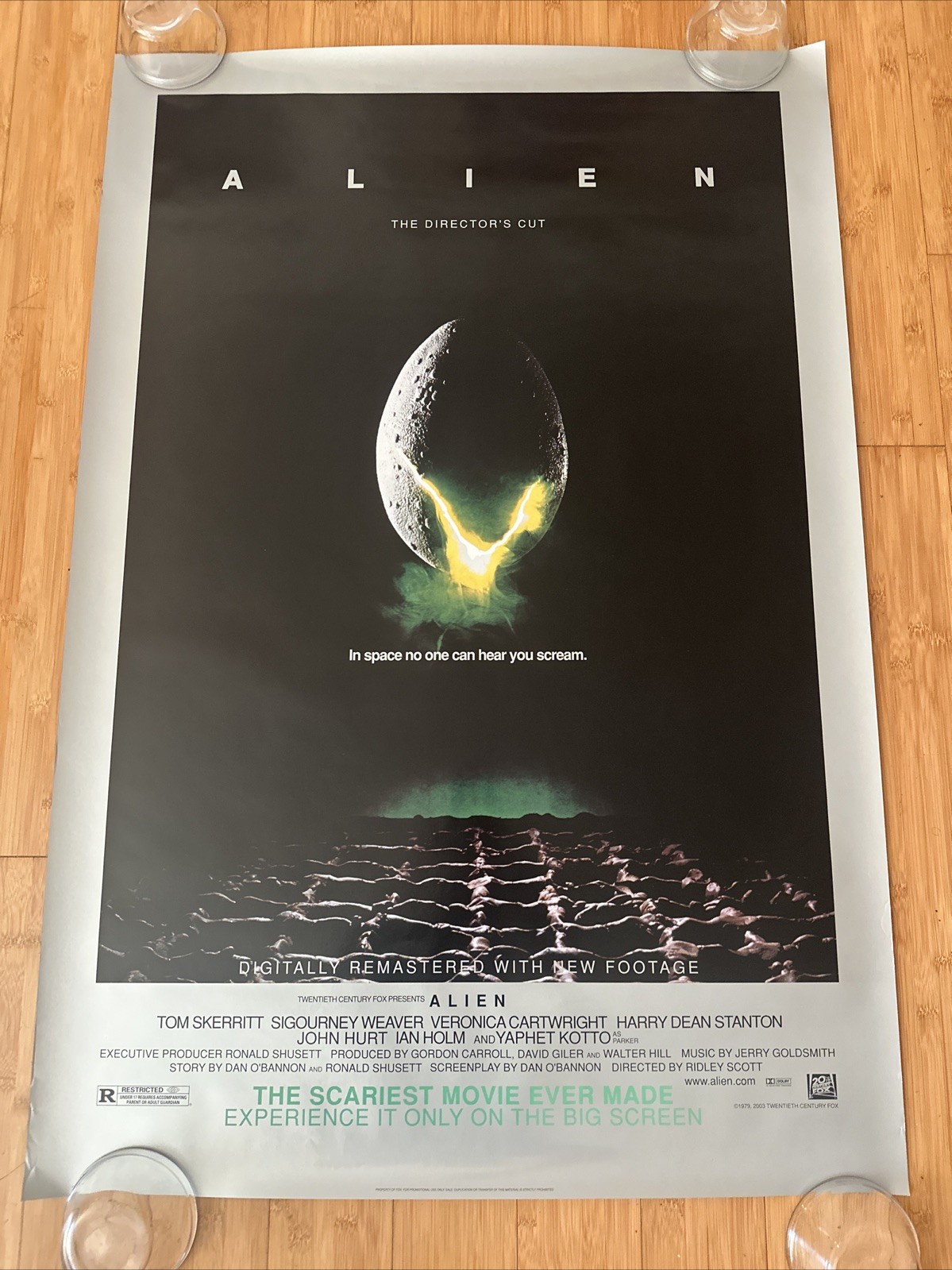 ALIEN Movie Poster 2003 DIRECTOR’S CUT D/S Onesheet Ridley Scott 1979 Sigourney