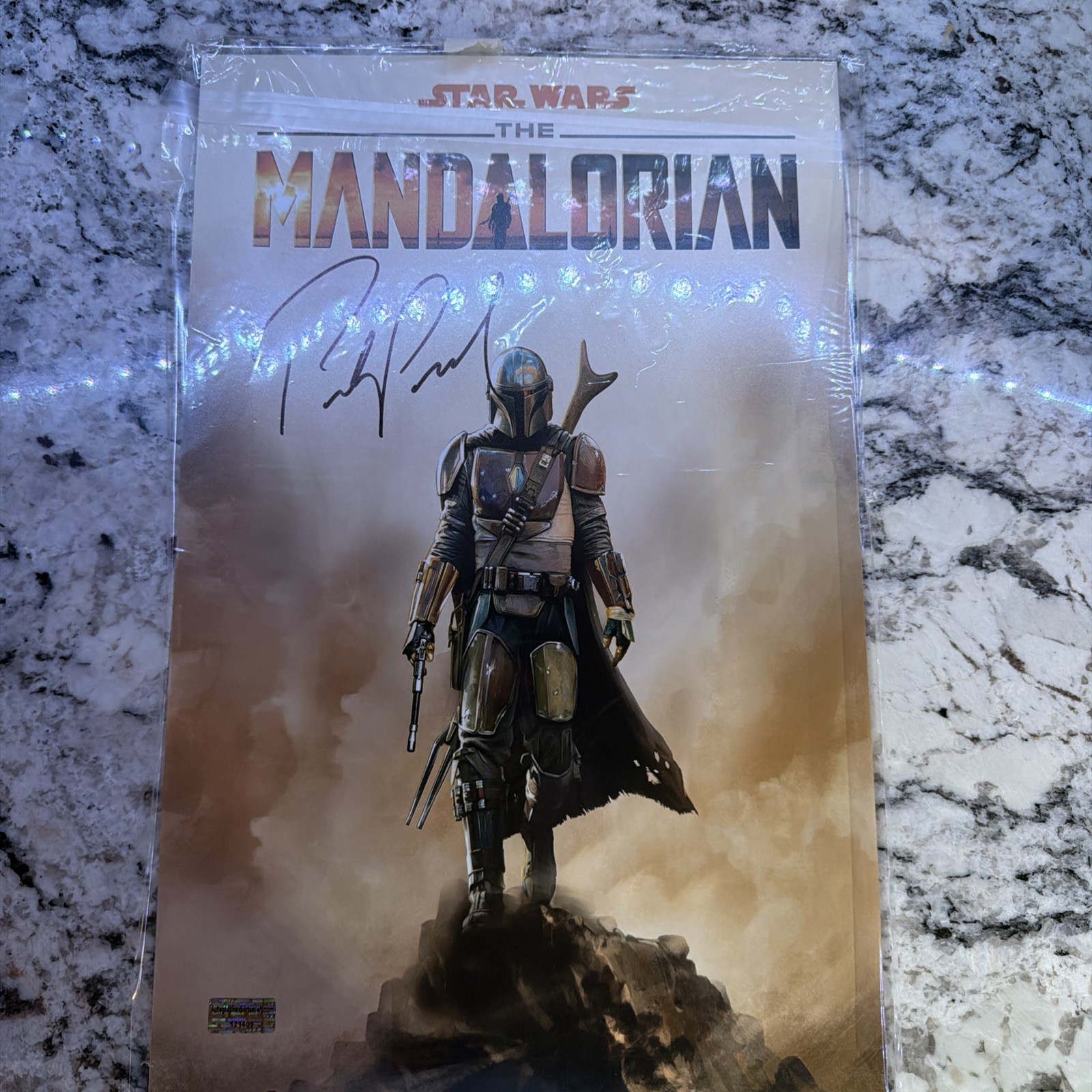 PEDRO PASCAL ACTOR SIGNED AUTOGRAPHED 11X17 Mini MOVIE POSTER MANDALORIAN W/ COA