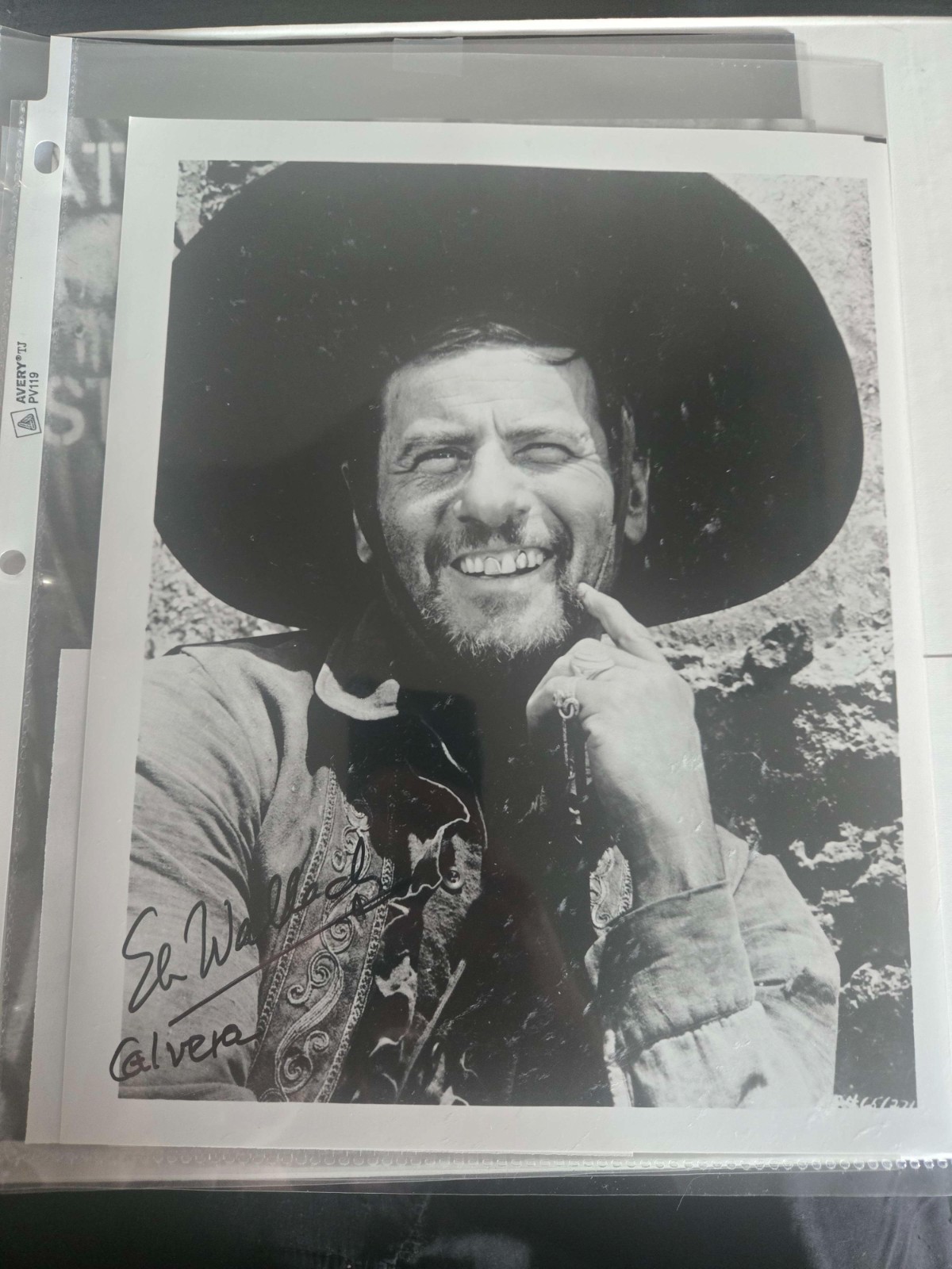 Eli Wallach Signed B&W 8×10 Photo with Certificate of Authenticity
