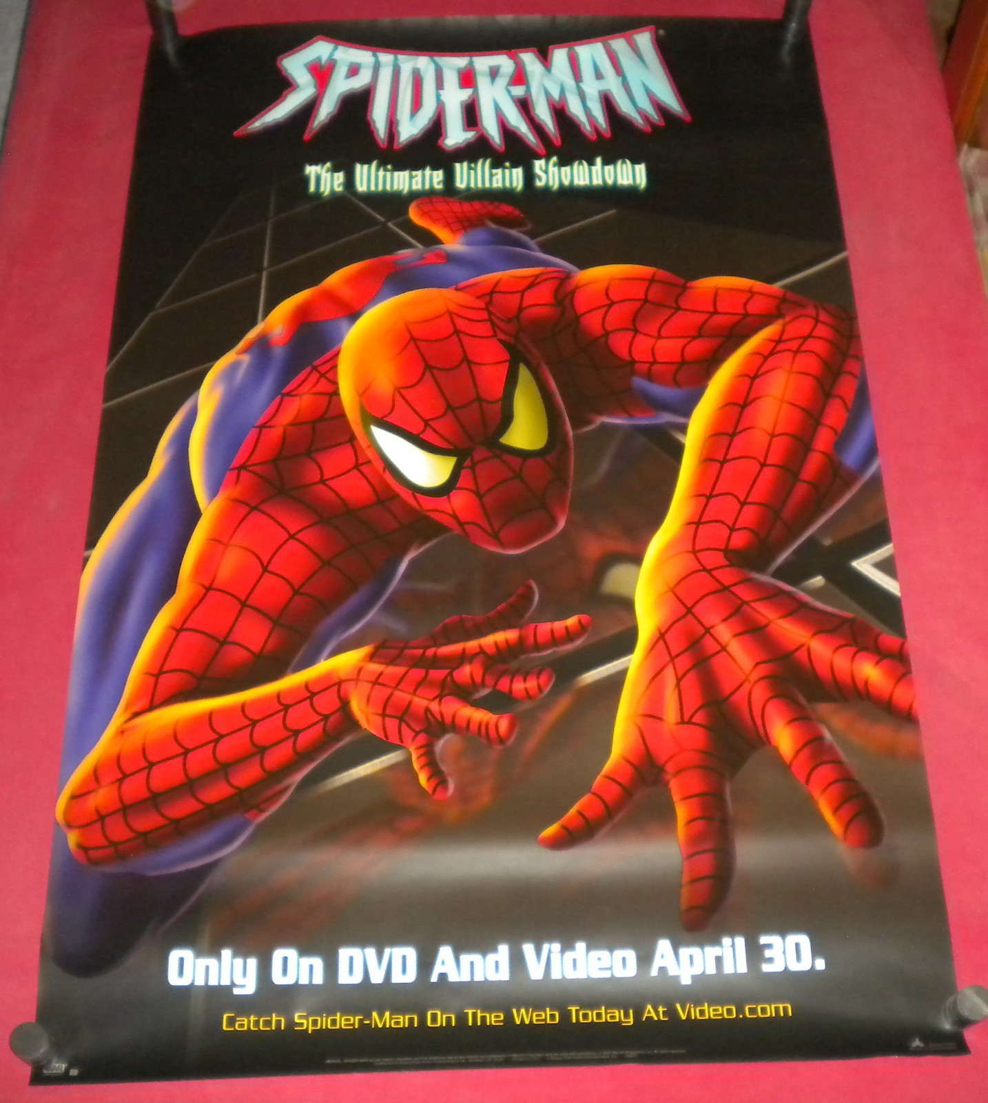 Spider-man The Ultimate Villain Showdown Promo Poster 26×40 S/S Animated Series