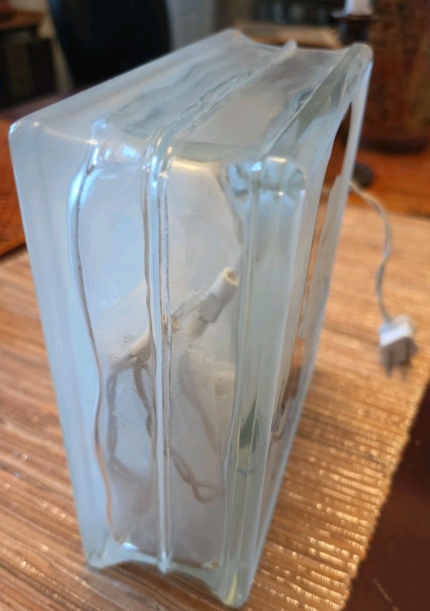 Elvis Presley Lighted Glass Block String Lights Love Me Tender 7.75″X7.75″X3″