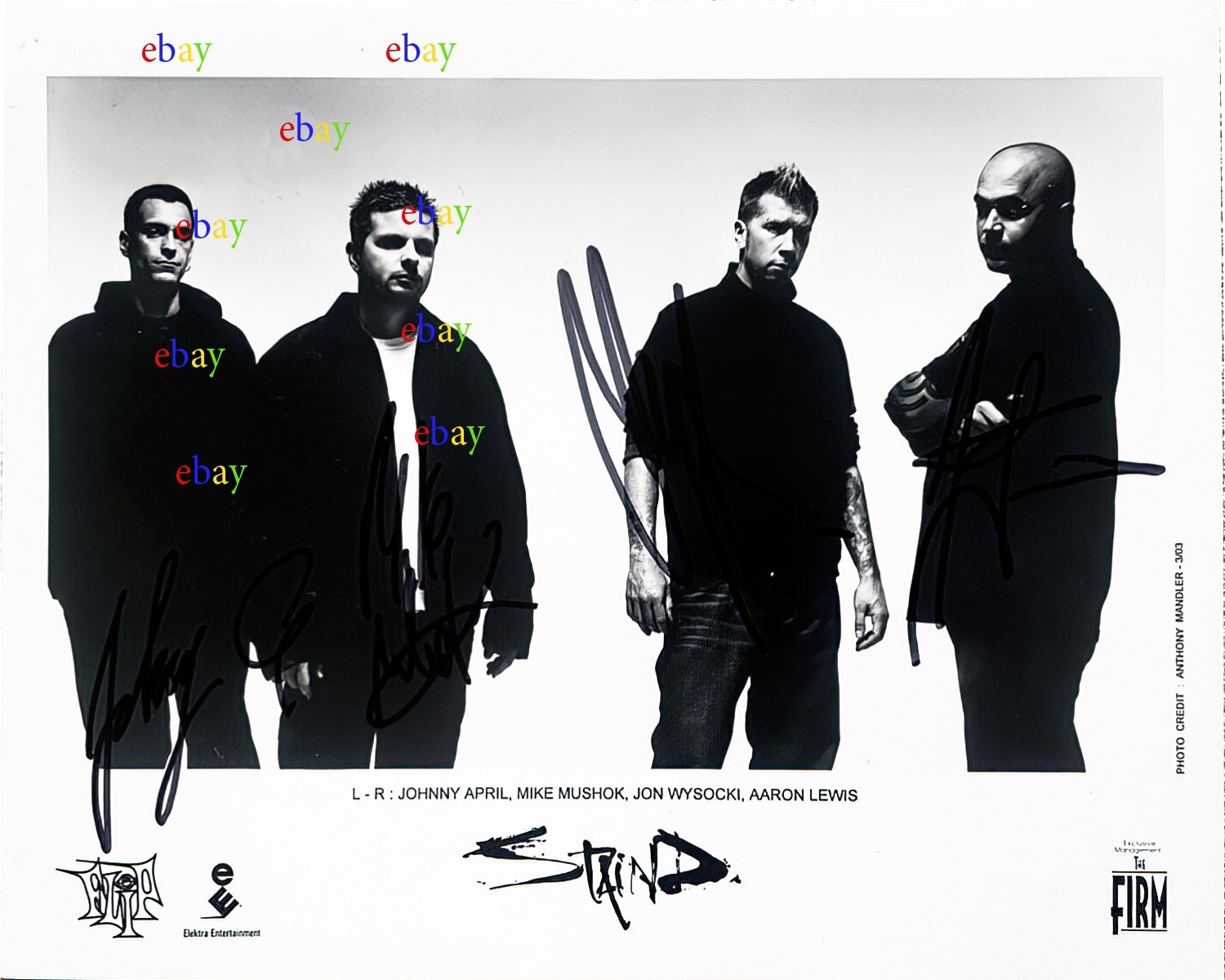 STAIND BAND AARON LEWIS Autographed Signed 8×10 Photo Reprint