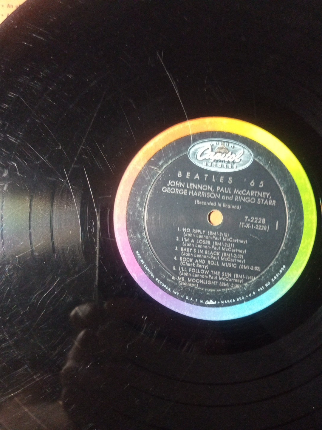 THE BEATLES 65 2 LPS T-2228 1 WITH FULL SHRINK OTHER ONE GOOD+ C ALL LISTED