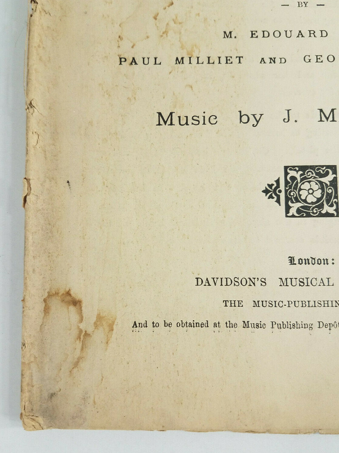 Werther opera Libretto program lyric booklet Davidson’s Musical Opera Books