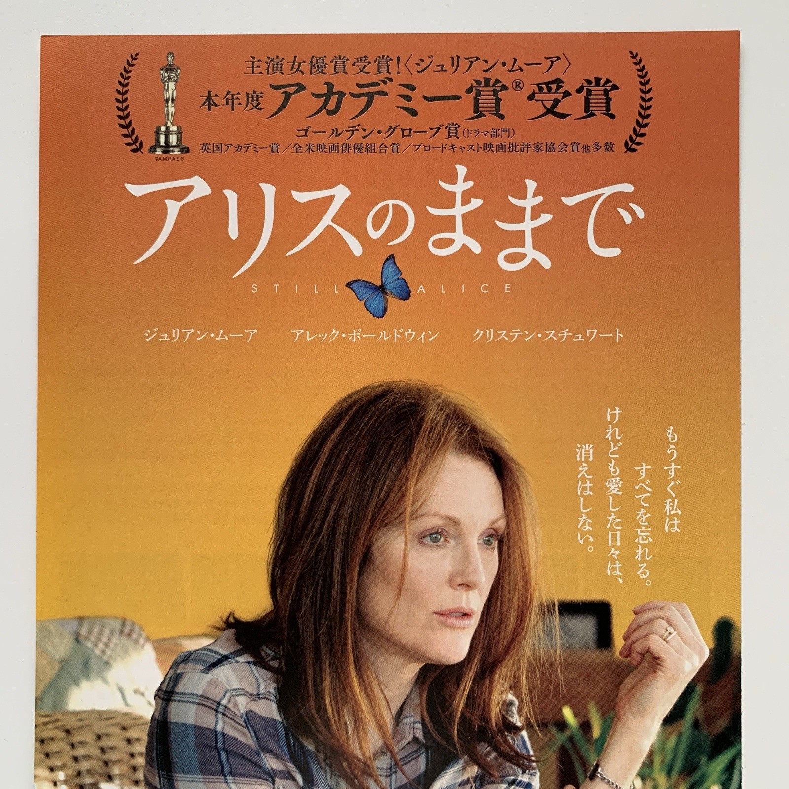 Still Alice 2014 Julianne Moore Japanese Chirashi Mini Poster Movie Flyer B5