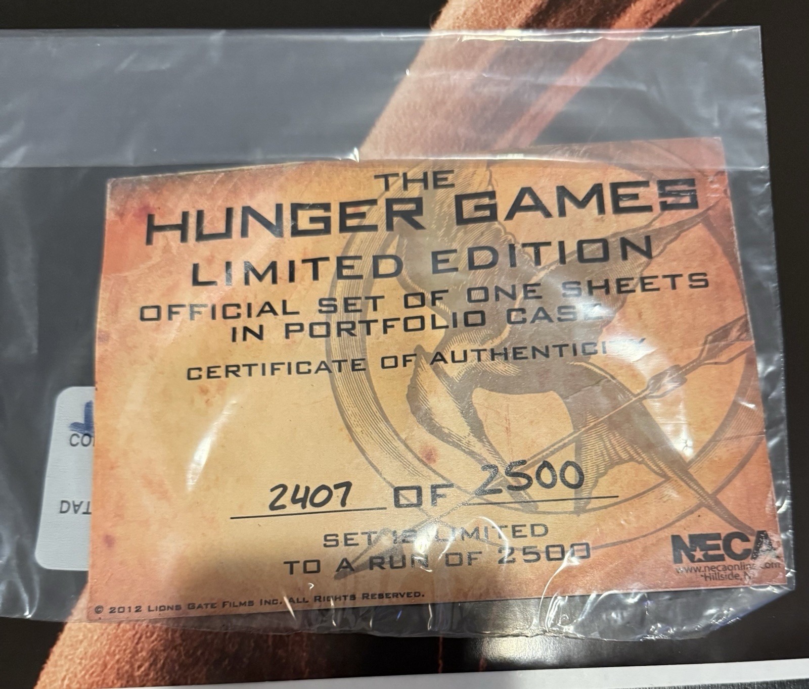 Hunger Games CHARACTER Posters – NECA LIMITED EDITION/2500 – Complete Set of 8!