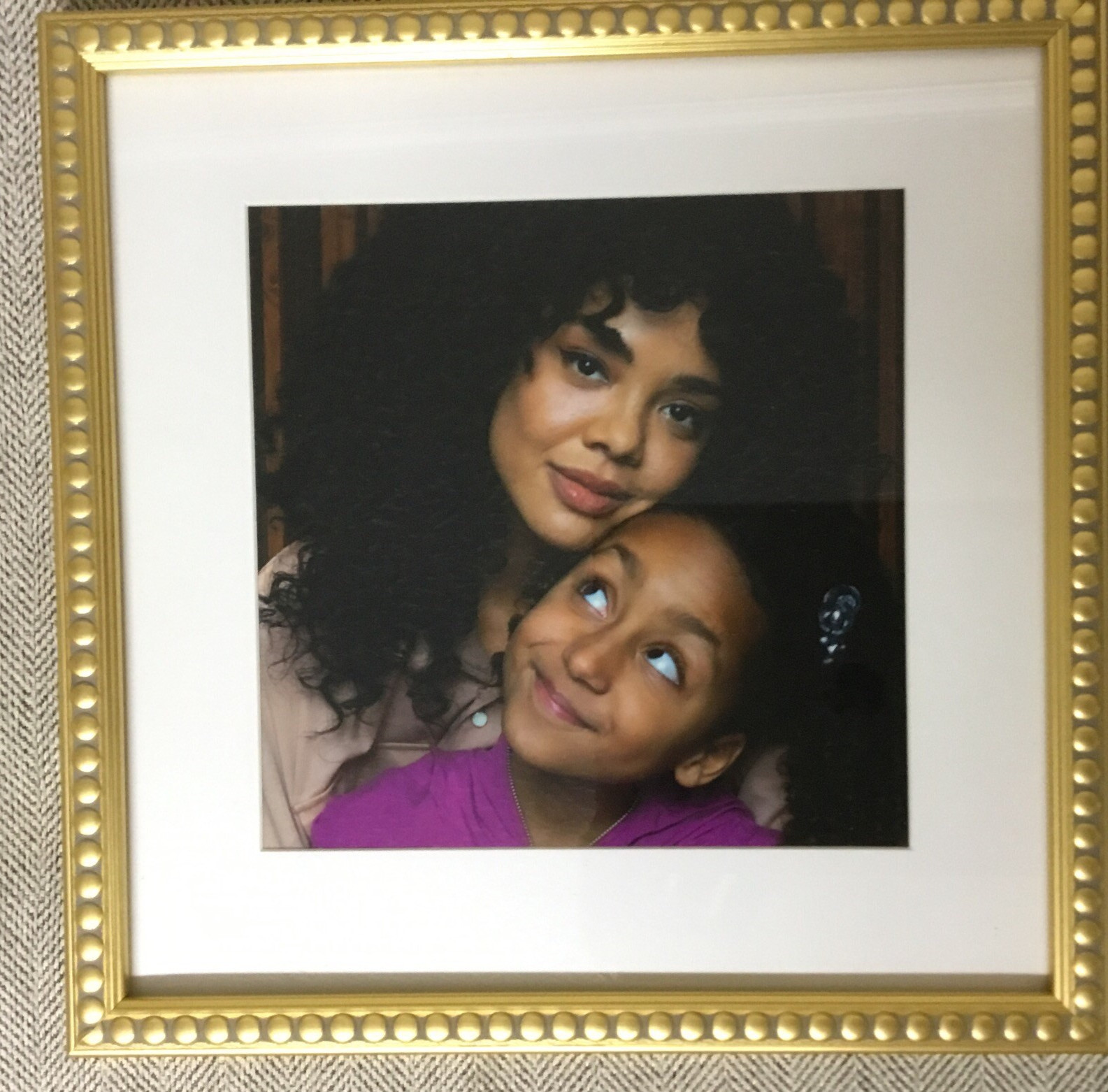 Creed 3 Screen Used Bianca Creed Framed Family Photo Movie Prop 12″X 12″