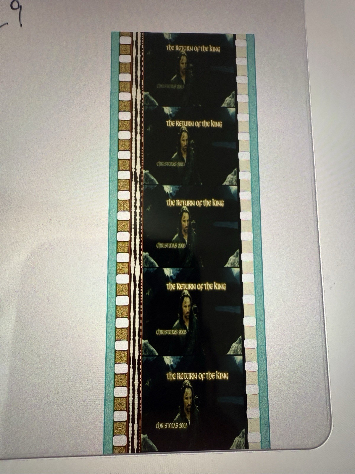 Lord of the Rings Return of the King Aragorn Trailer Film Cell 35mm Collectible
