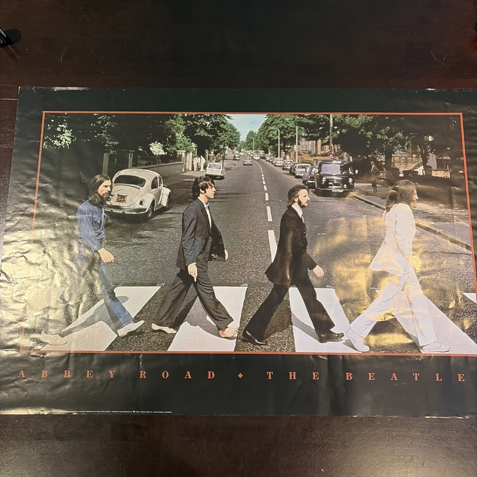 Vintage The Beatles Abbey Road 1996 Limited Poster Apple Corps 36″ x 24″