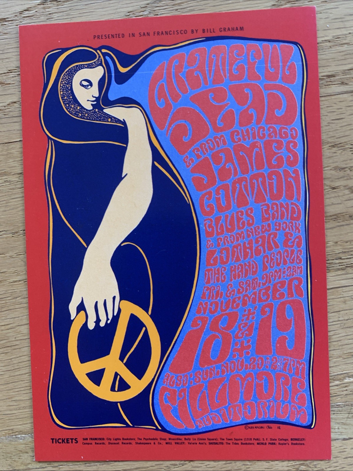 Fillmore Poster Era Grateful Dead, Stanley, Mouse Hand Bills