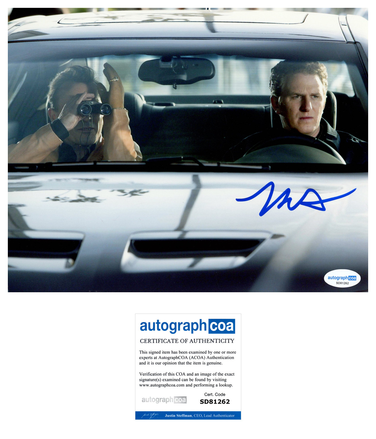 * MICHAEL RAPAPORT * signed 8×10 photo * PRISON BREAK * ACOA *