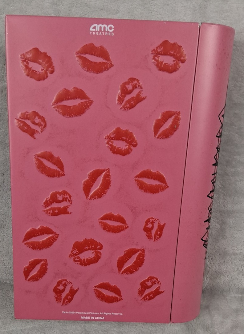 Mean Girls Burn Book Popcorn Tin AMC Movie Collectible Pink Lip Print Movies