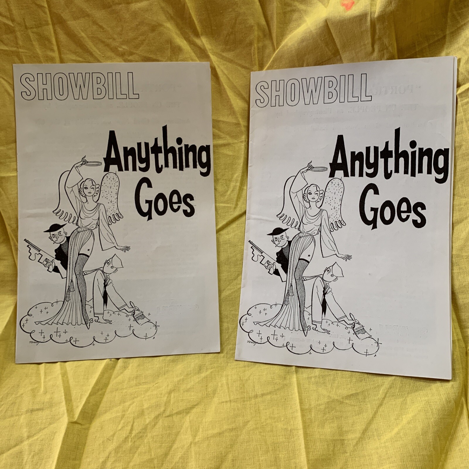 ANYTHING GOES – SHOWBILL – ORPHEUM THEATRE, NYC – 1962 – ** READ **
