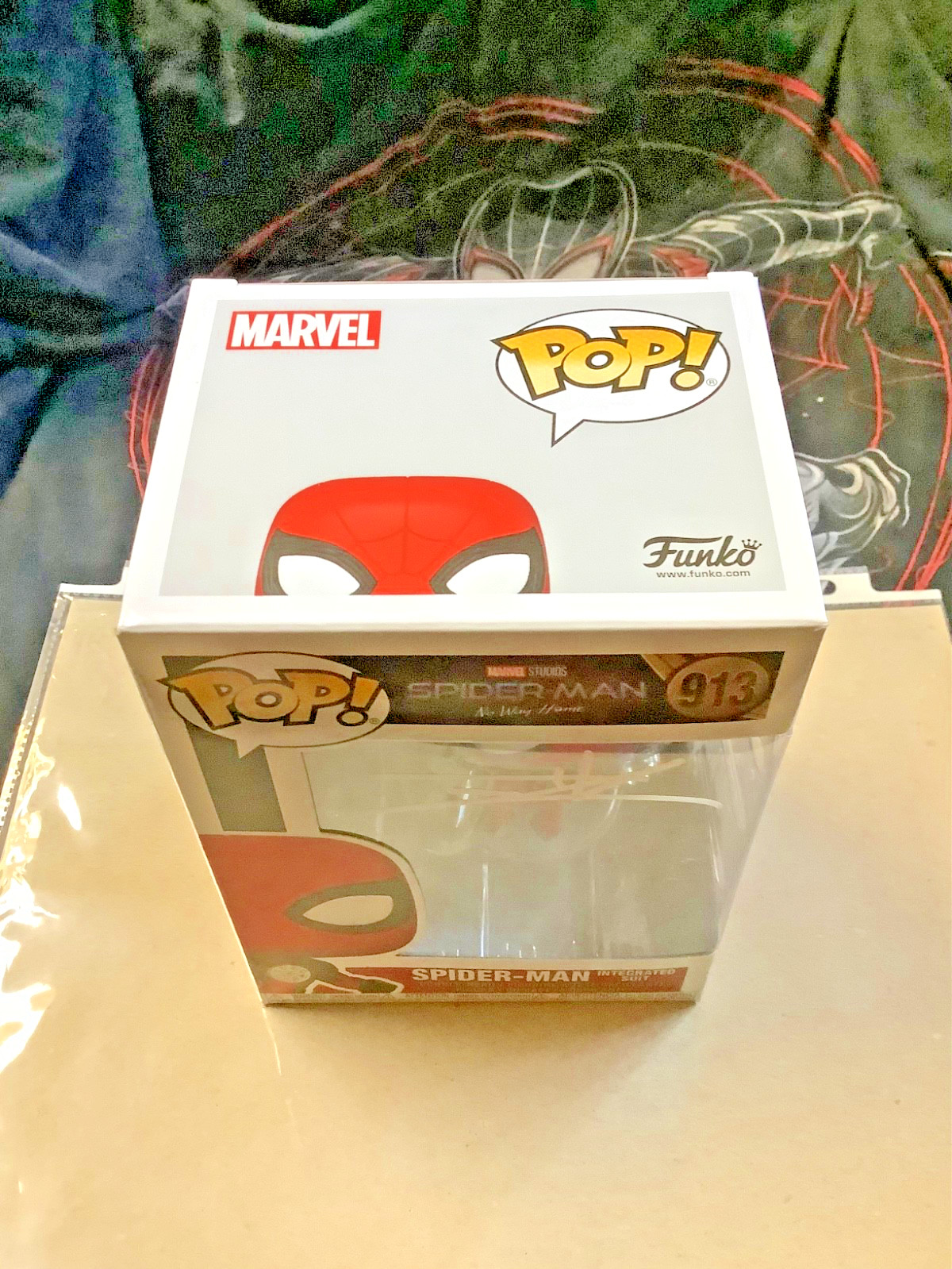 TOM HOLLAND SIGNED AUTOGRAPHED SPIDERMAN FUNKO POP COA SWAU PRIVATE SIGNING RARE