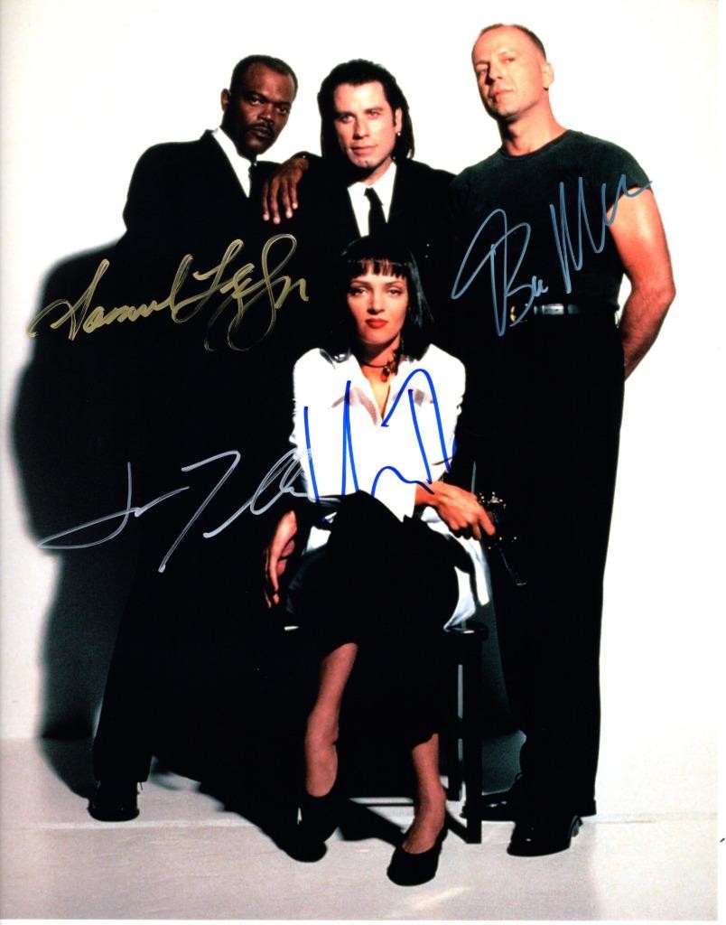 Bruce Willis Samuel L Jackson +2 autographed 11×14 Picture Photo signed Pic COA
