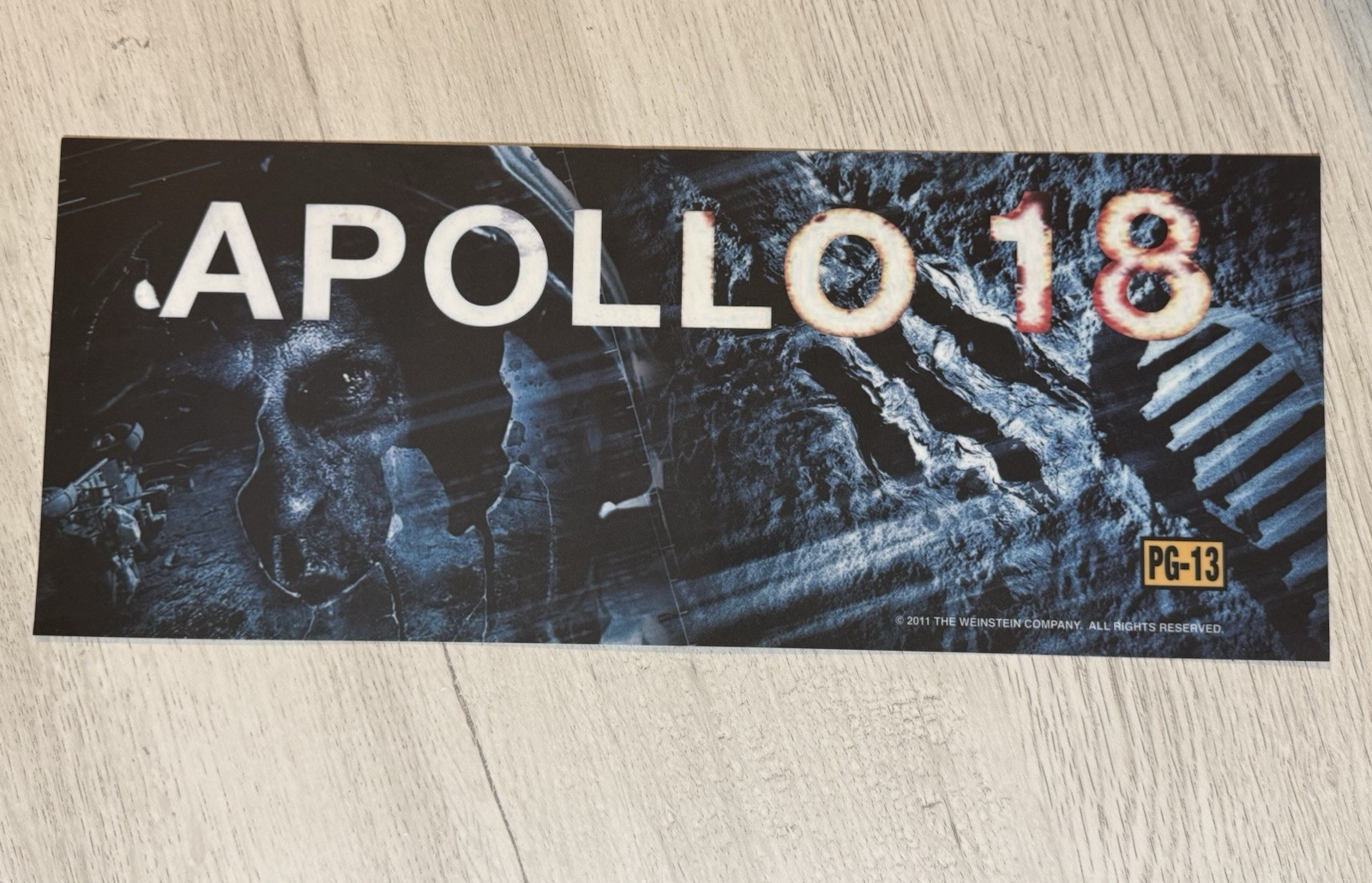 APOLLO 18 Movie Theater Mylar/Poster/Banner 3X13 (2011) Kim Wylie Double-Sided