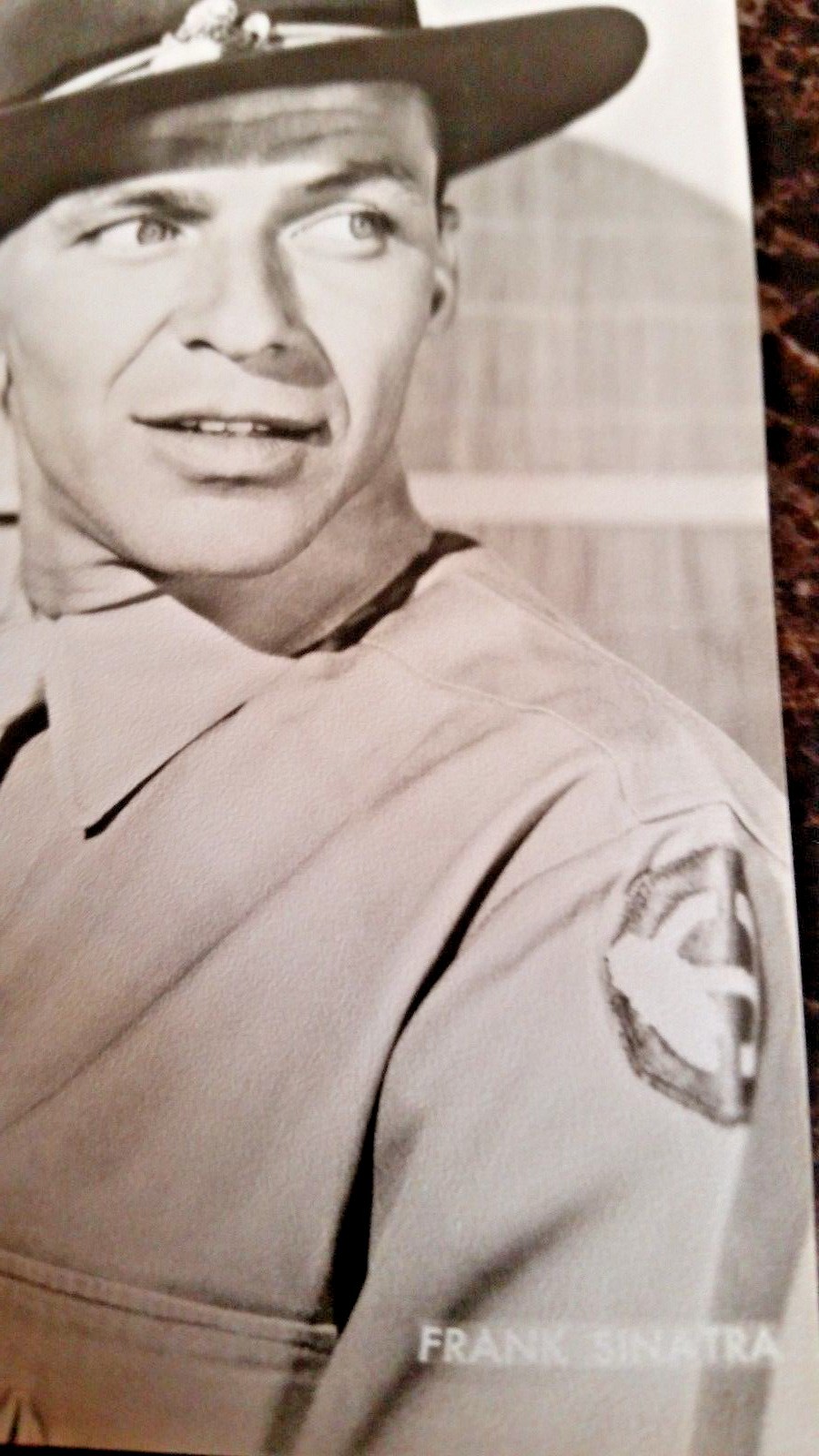 RARE Frank Sinatra Japanese Arcade Exhibit Card Columbia Pictures Stamp Academy