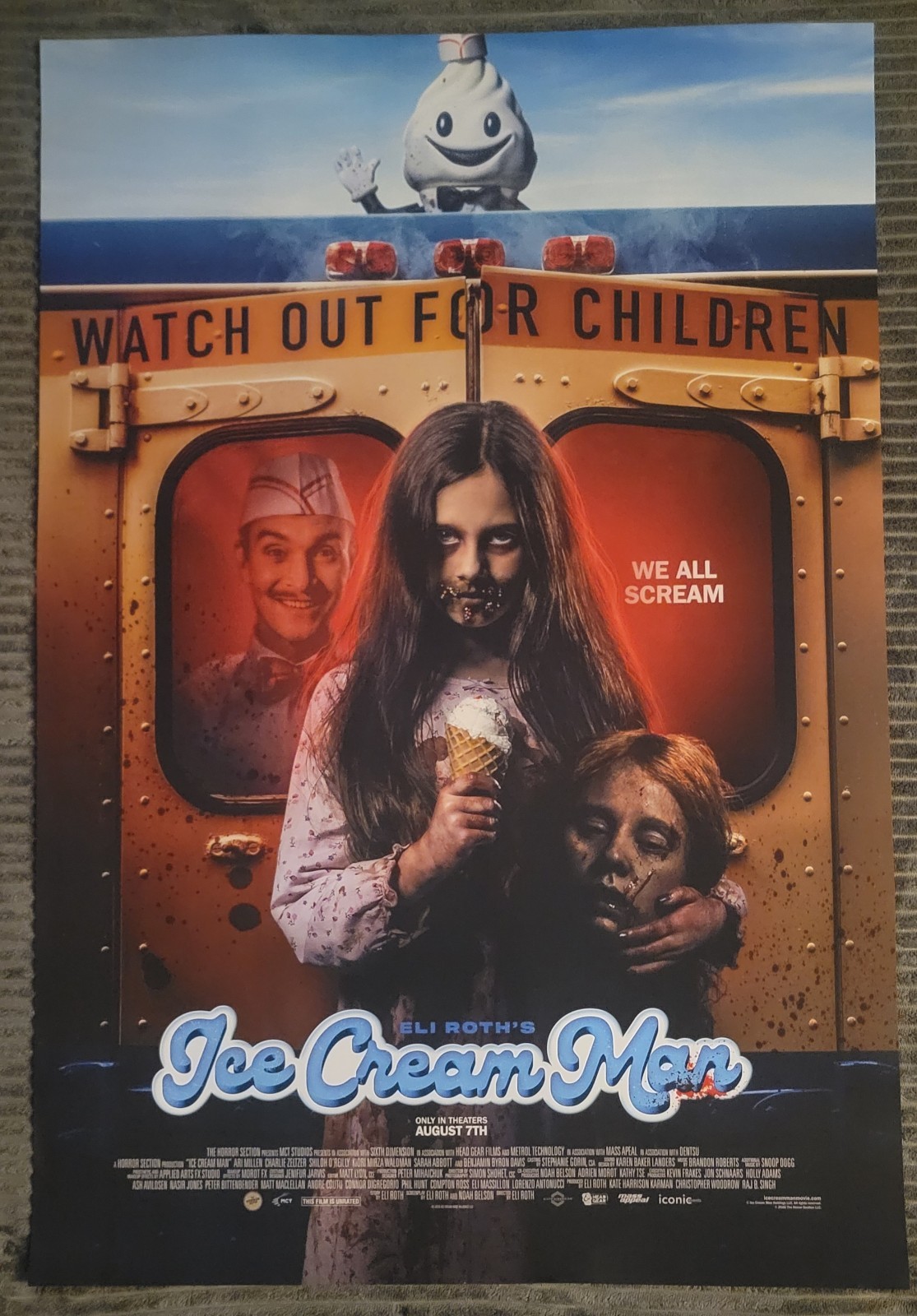 Ice Cream Man 2026 Eli Roth 27×40 DS Movie Poster Double sided MINT RARE