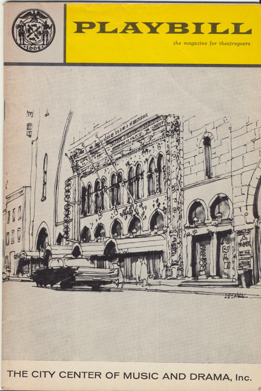 1964 Playbill The City Center of Music and Drama,Inc