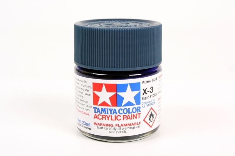 Acrylic X-3 Royal Blue, 23ml Bottle