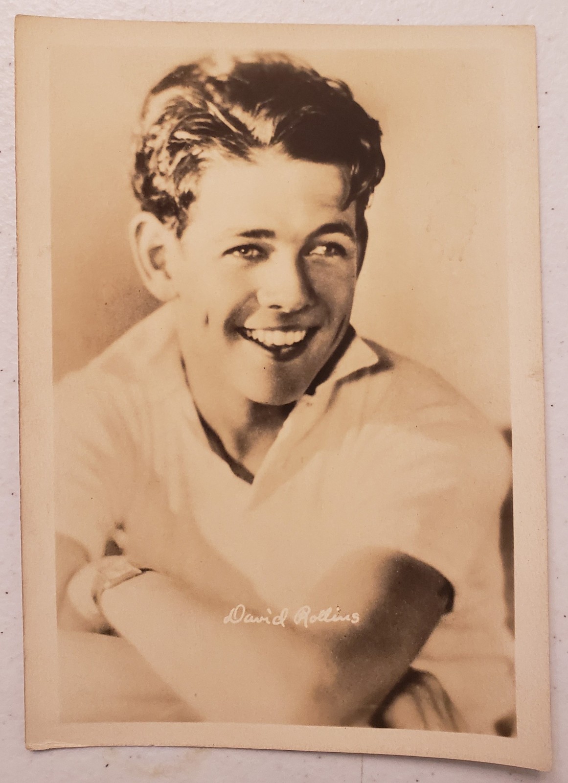 David Rollins Silent Film 1920s/1930s The Big Trail Actor Fan Publicity Photo