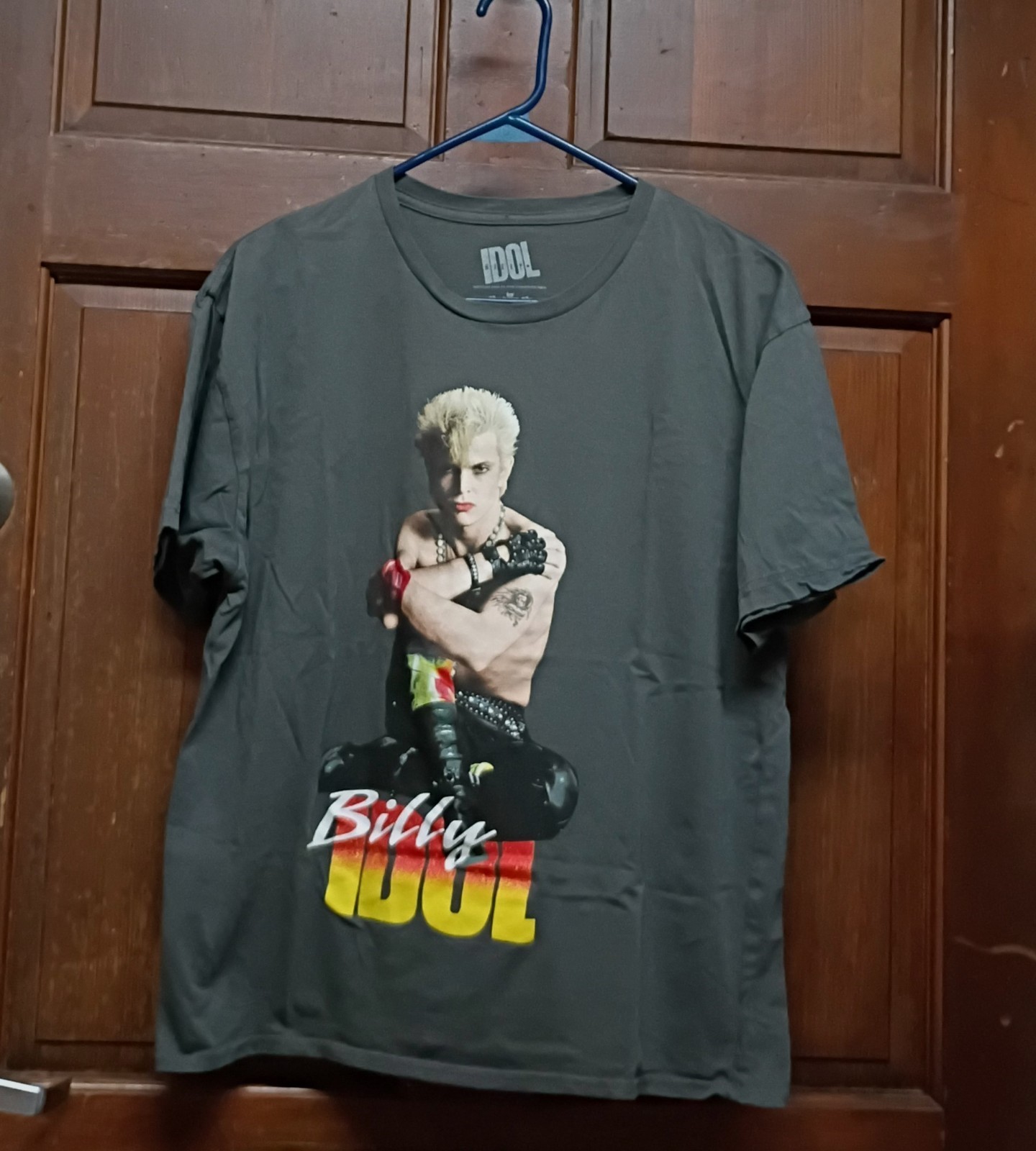 Goodie Two Sleeves Dark Gray Billy Idol Graphic T-Shirt Men’s Size L