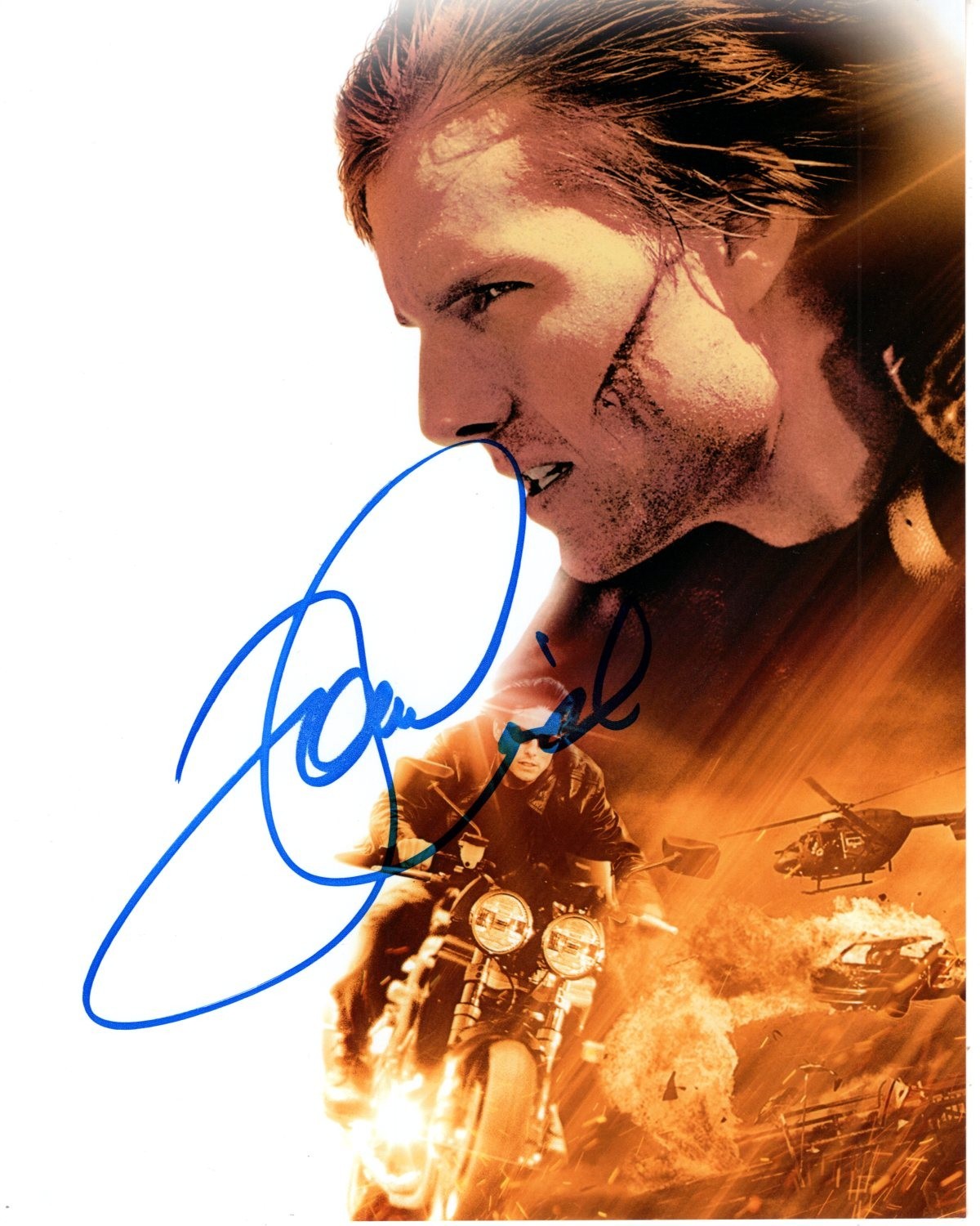 TOM CRUISE Signed 8×10 MISSION IMPOSSIBLE ETHAN HUNT Photo w/ Hologram COA