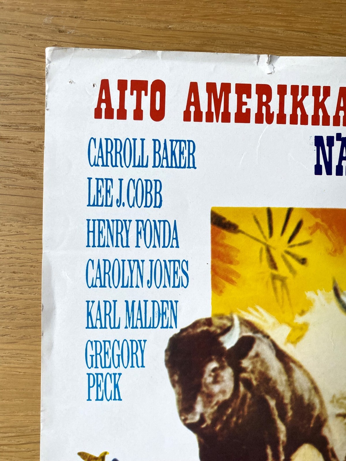 HOW THE WEST WAS WON 1962 – Original Finnish Movie Poster 1976 VF FREE SHIPPING