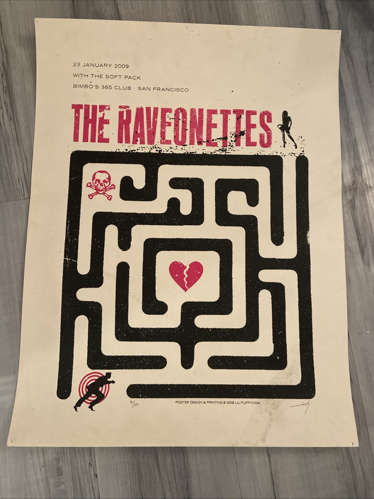 Signed Ravonettes poster 17″ x 23″