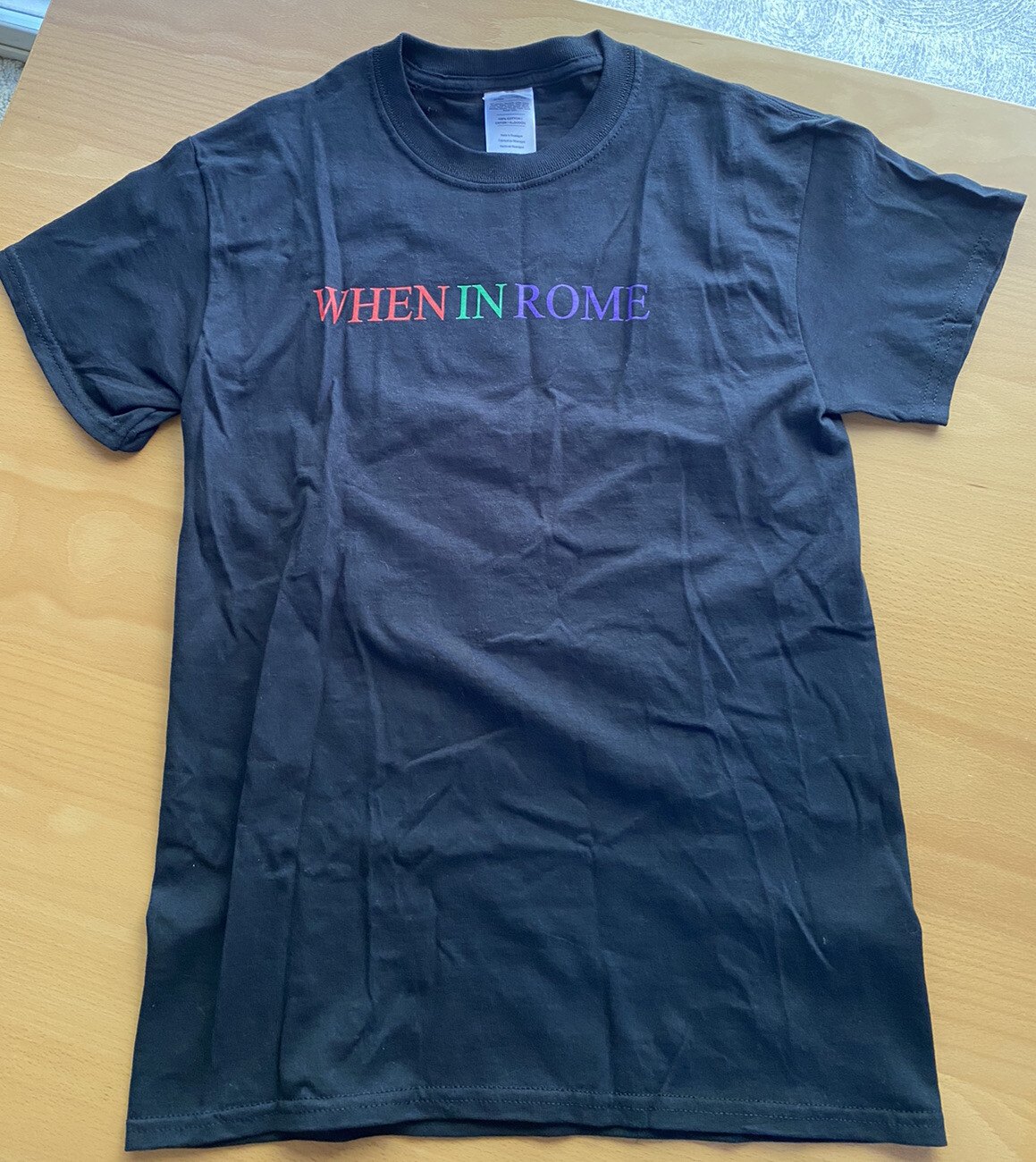 (Rare) 2016 WHEN IN ROME (The Promise) Authentic Concert T Shirt Small w/TICKET