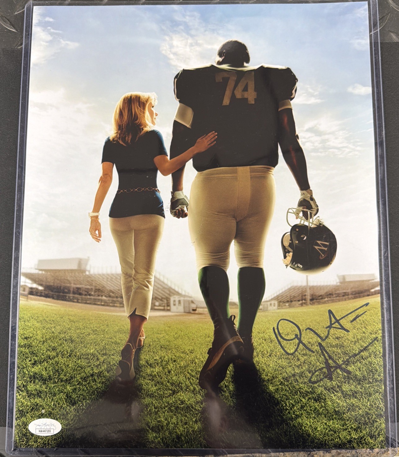 Quinton Aaron Signed “The Blind Side” 11×14 Photo (JSA) JSA Witnessed
