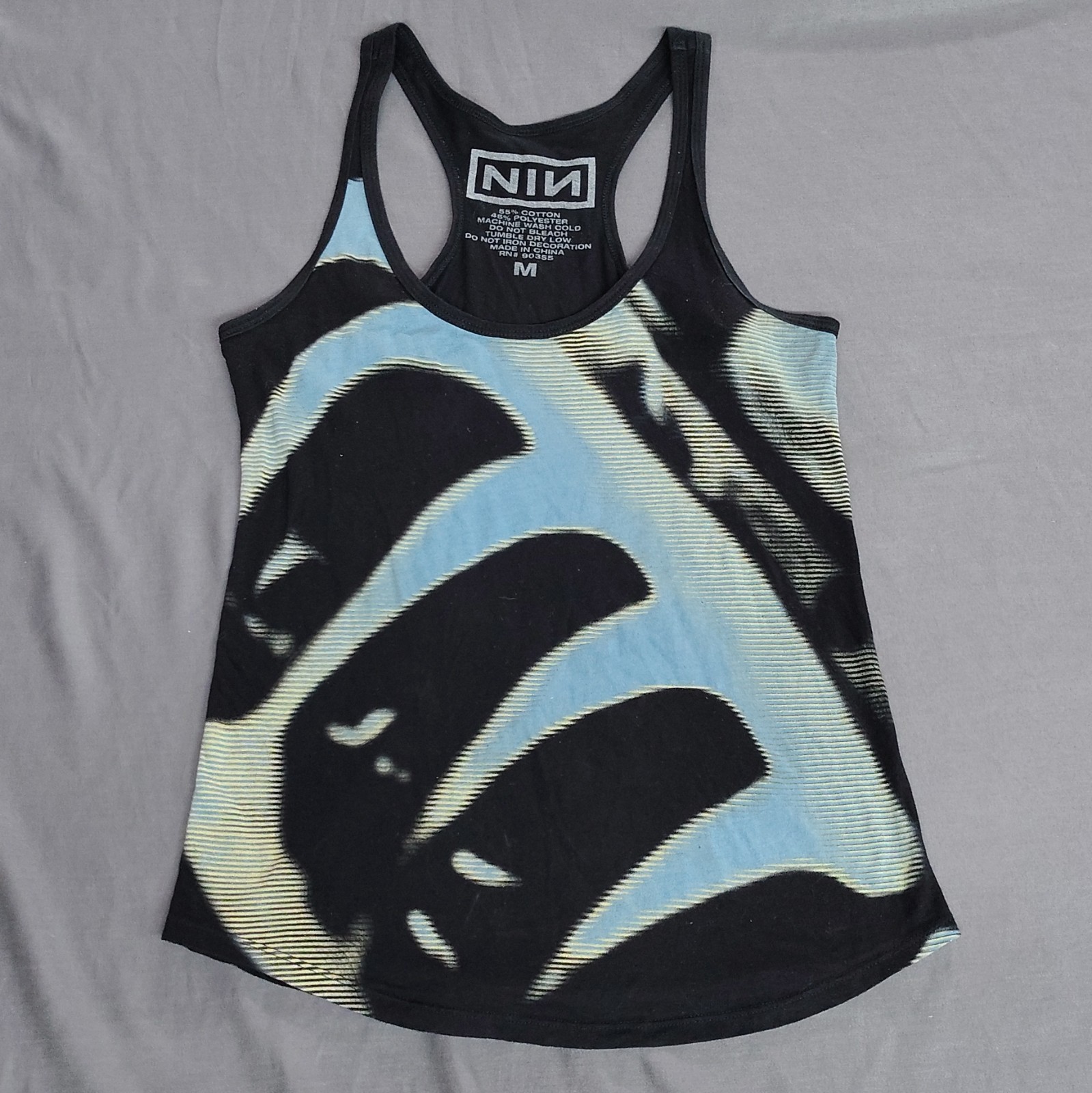 NIN Womens Singlet Size Medium Black Sleeveless Tank Nine Inch Nails Band