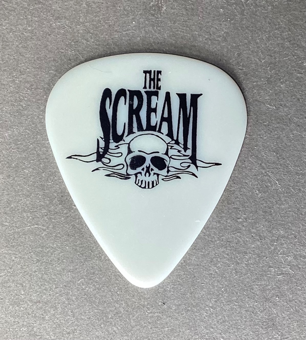 💀The Scream black on transparent white promo guitar pick – Free shipping!!!💀