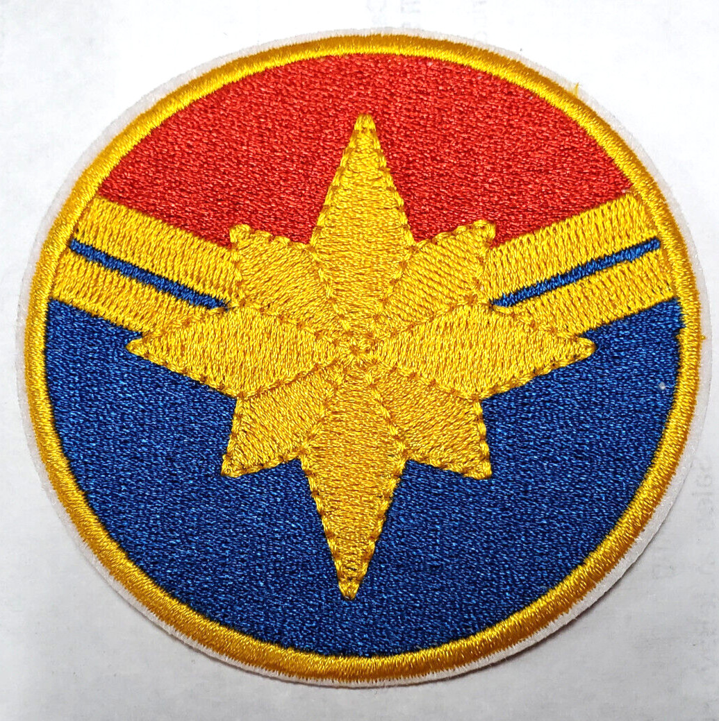 Carol Danvers- Captain Marvel Round Logo 3″ Embroidered Patch- Mailed from USA