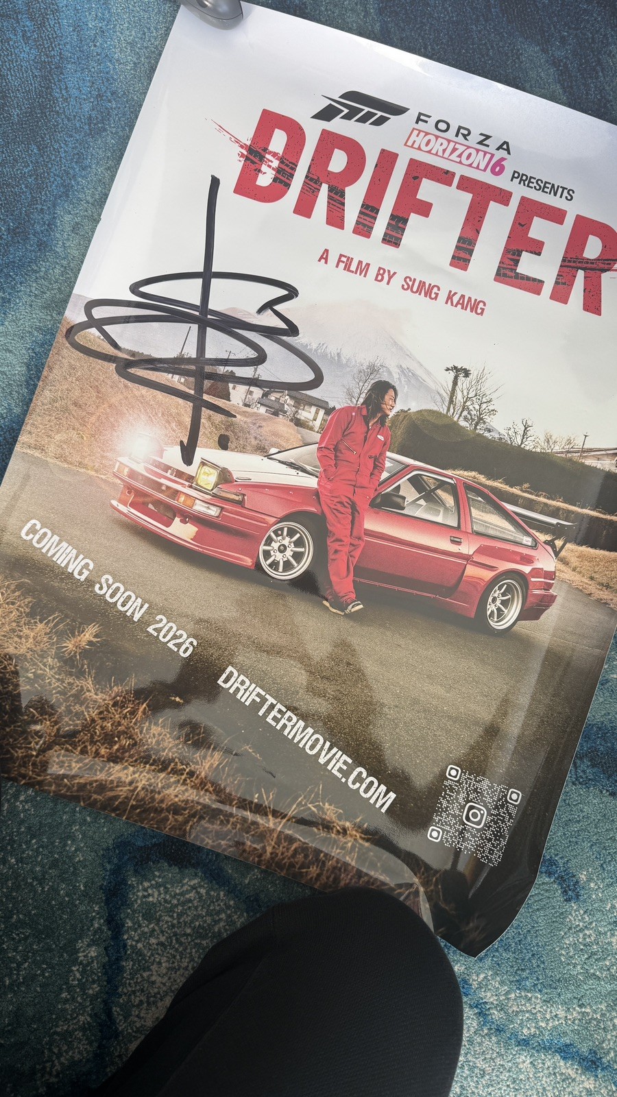 Sung Kang Signed Autographed Drifter Movie Poster *WITH VIDEO PROOF*