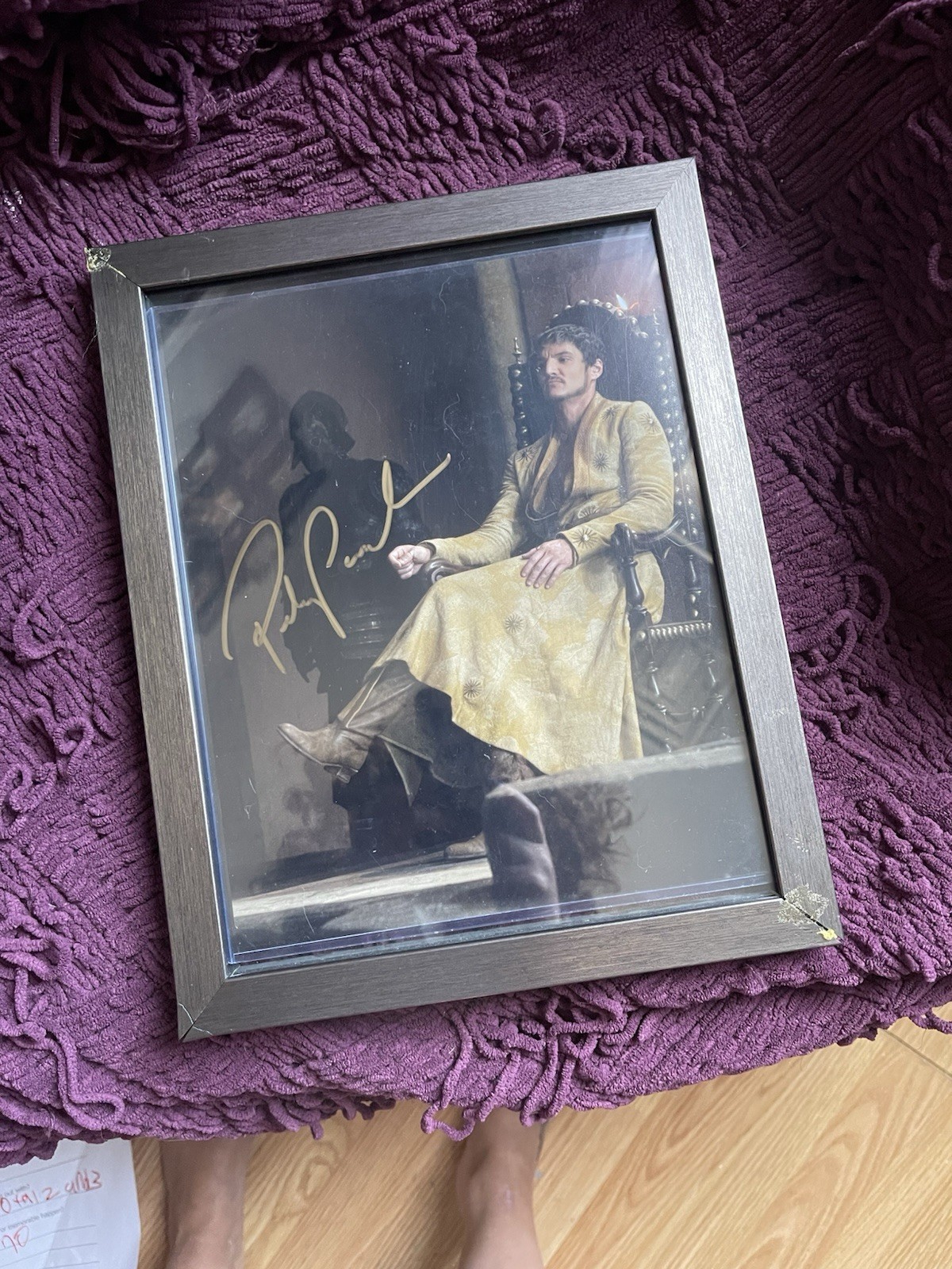 Authenticated Pedro Pascal signed Oberyn Martell picture framed