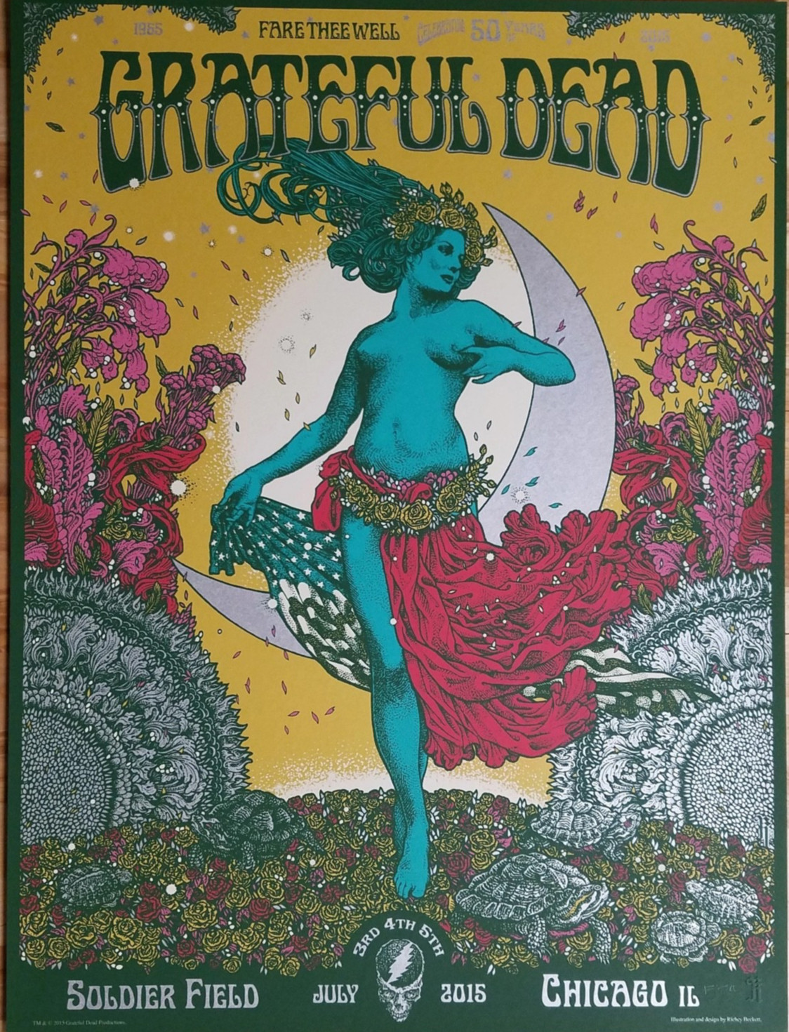 Grateful Dead GD 50 “Fare Thee Well” Soldier Field 2015 Limited Edition #/2000