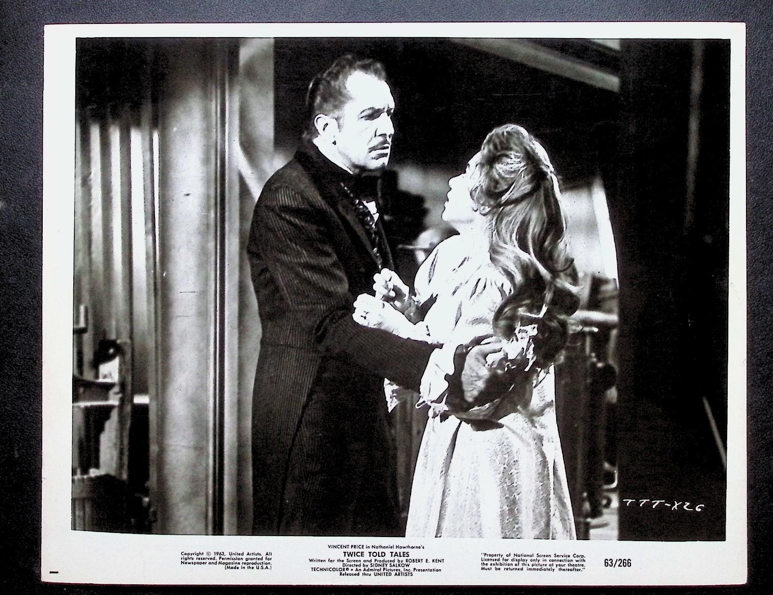 Vincent Price & Beverly Garland Original 8×10 Still Twice Told Tales (1963)